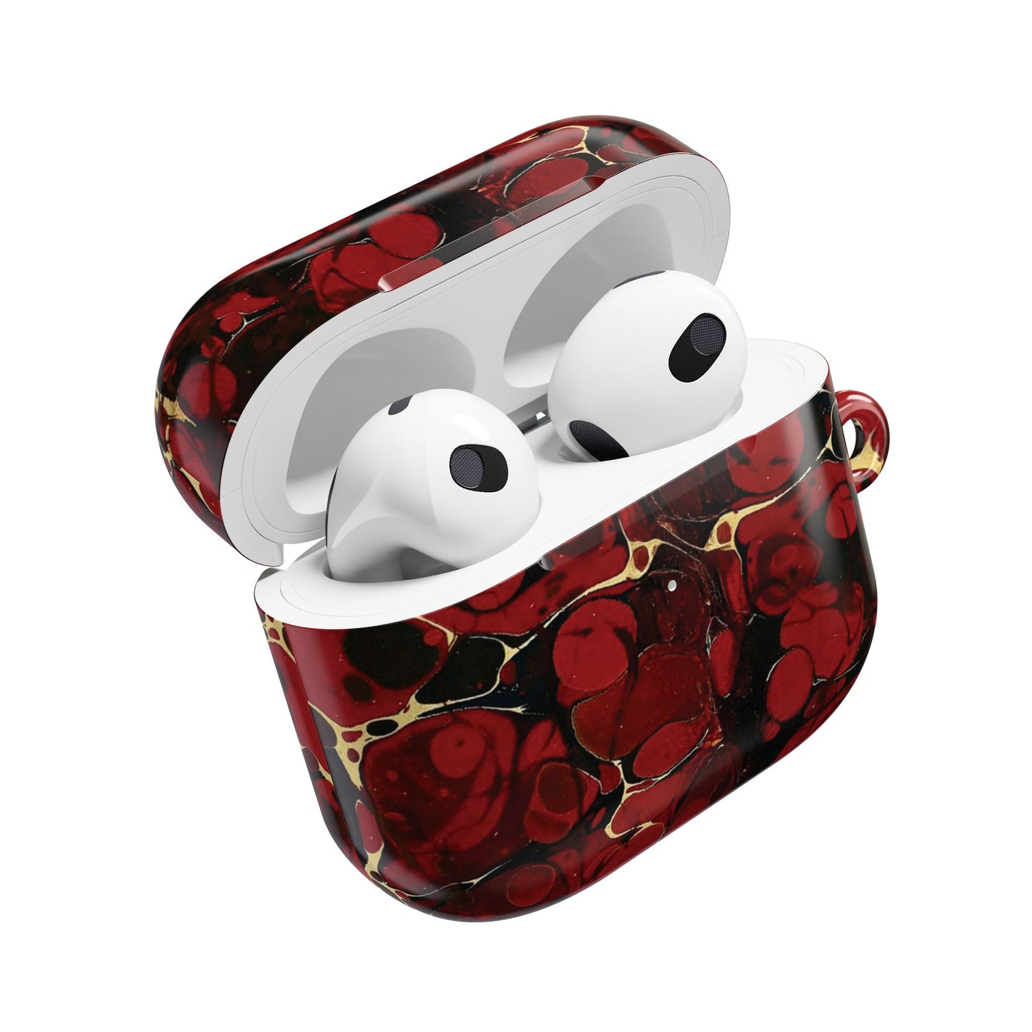 The Red Philosopher’s Stone Accessory Pouch Elegant Marble AirPod Case
