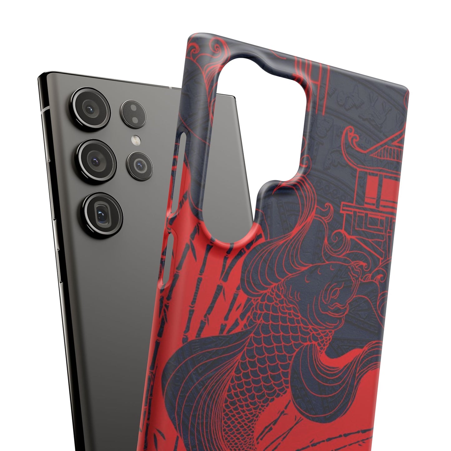 Crimson Koi Fish  – Luxury Phone Case