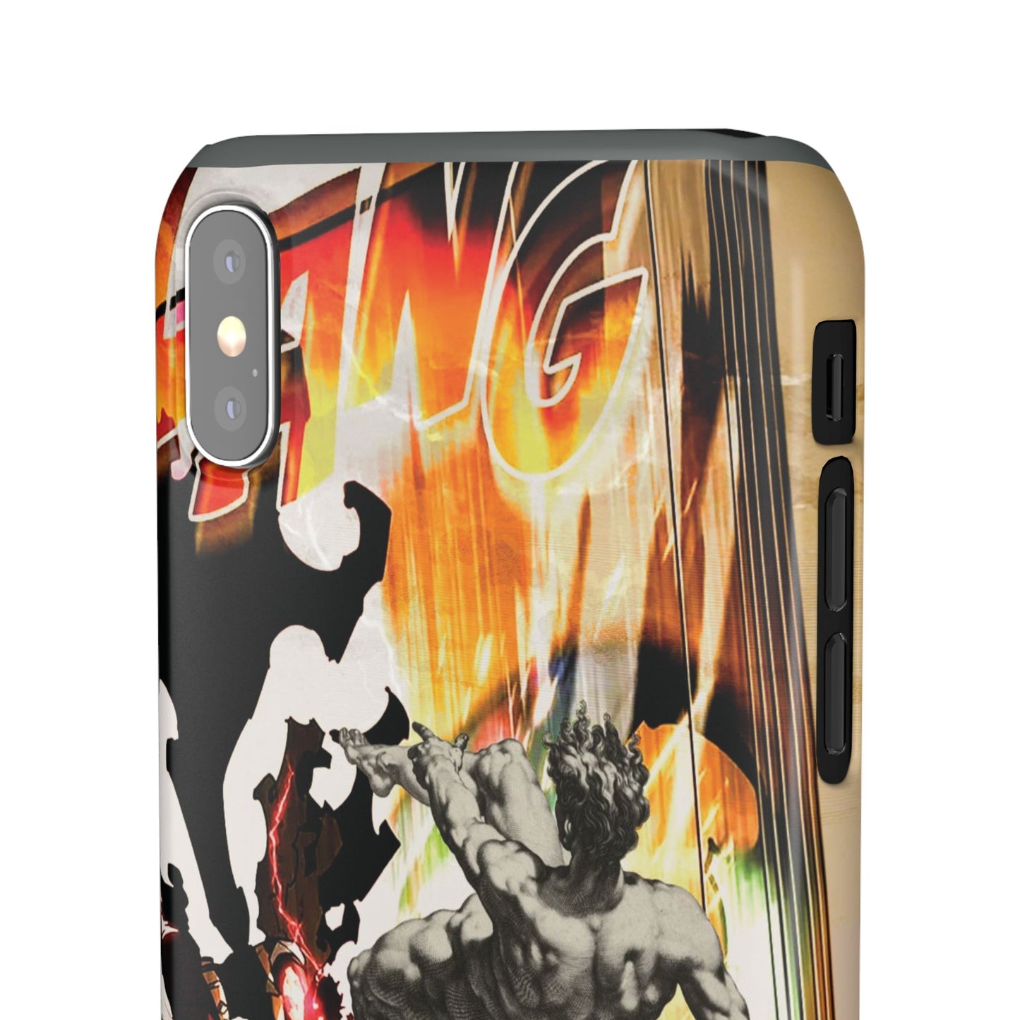 The CLANG of Ascension Mythic Hero Clash of Renaissance and Manga Design Phone Case