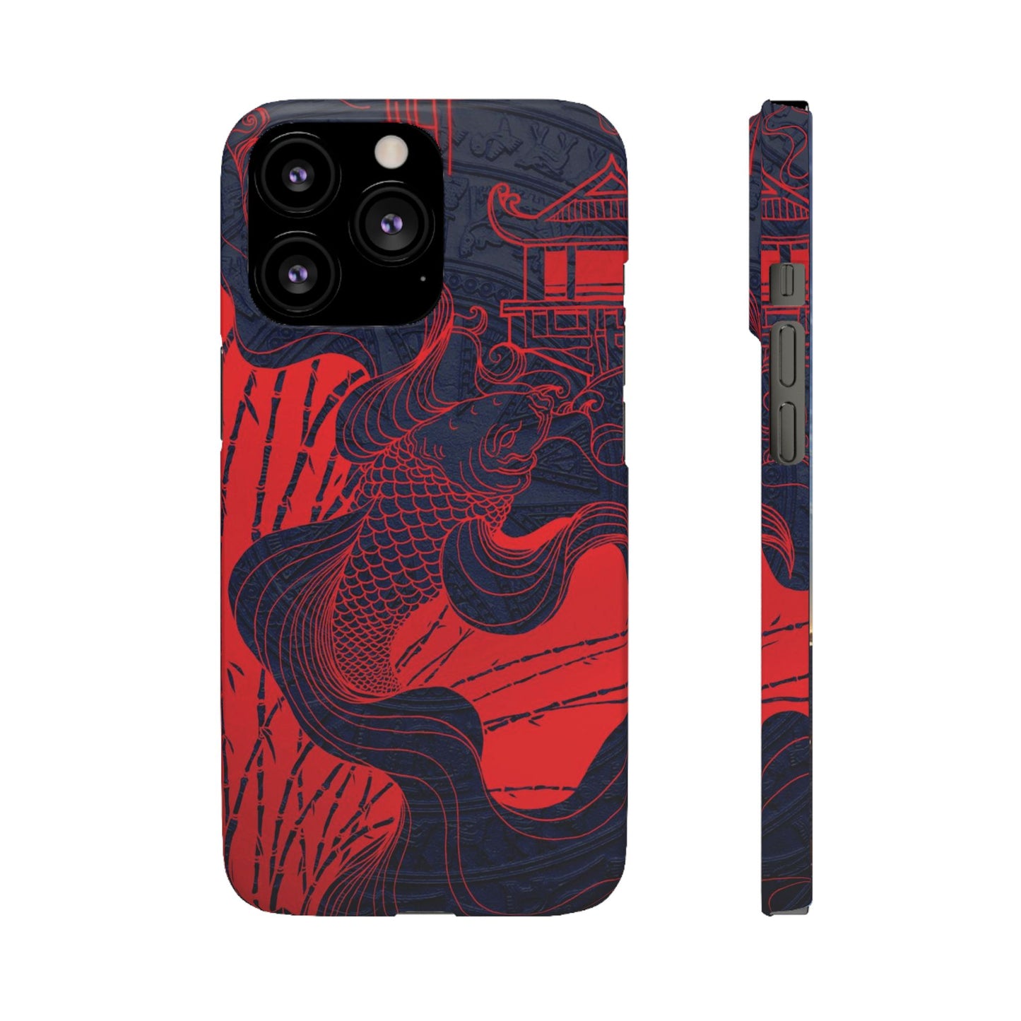 Crimson Koi Fish  – Luxury Phone Case