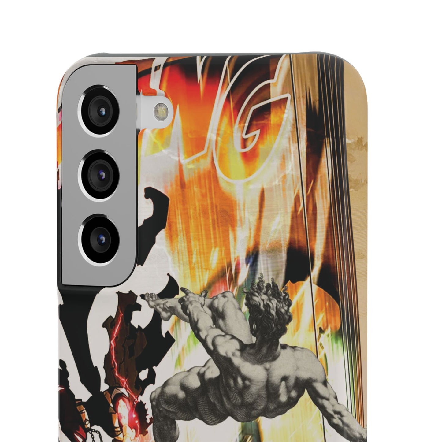 The CLANG of Ascension Mythic Hero Clash of Renaissance and Manga Design Phone Case
