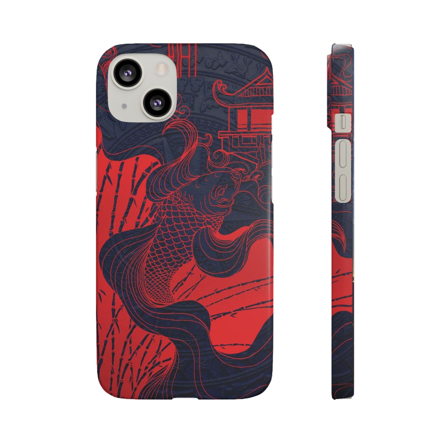 Crimson Koi Fish  – Luxury Phone Case