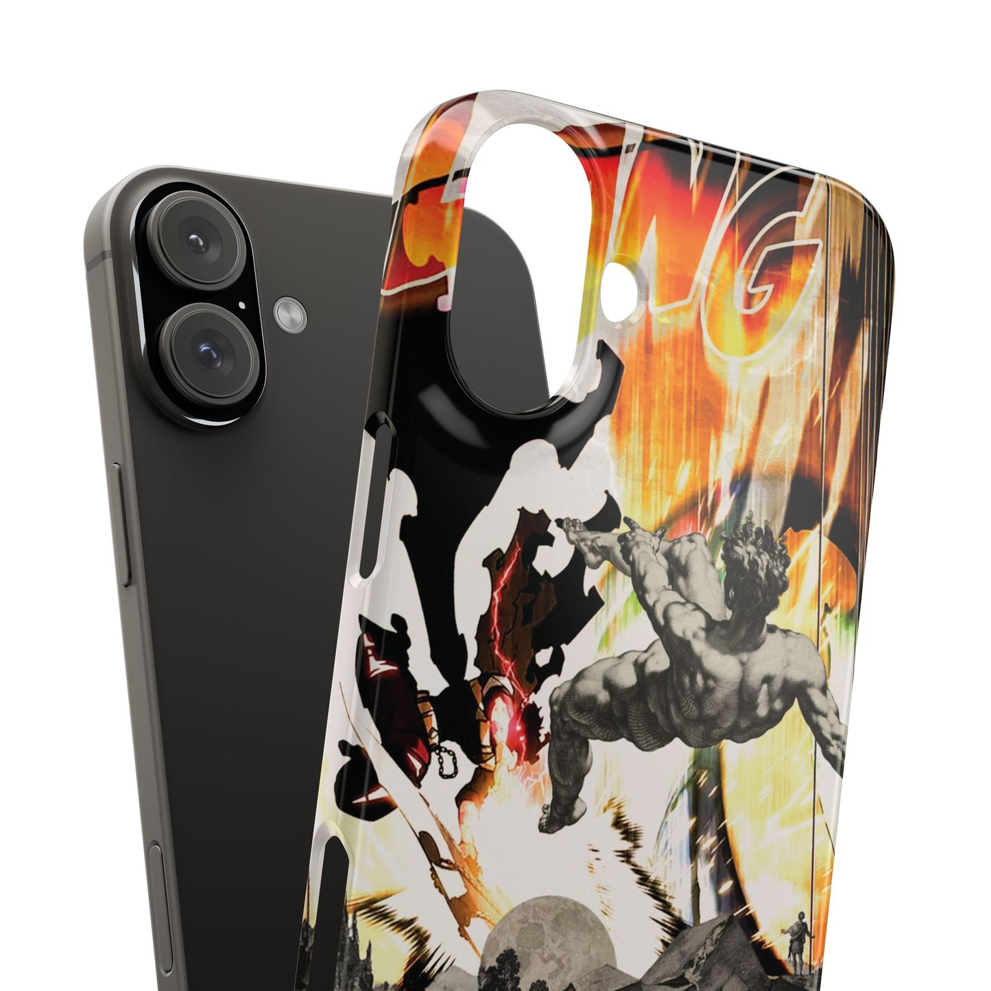 The CLANG of Ascension Mythic Hero Clash of Renaissance and Manga Design Phone Case
