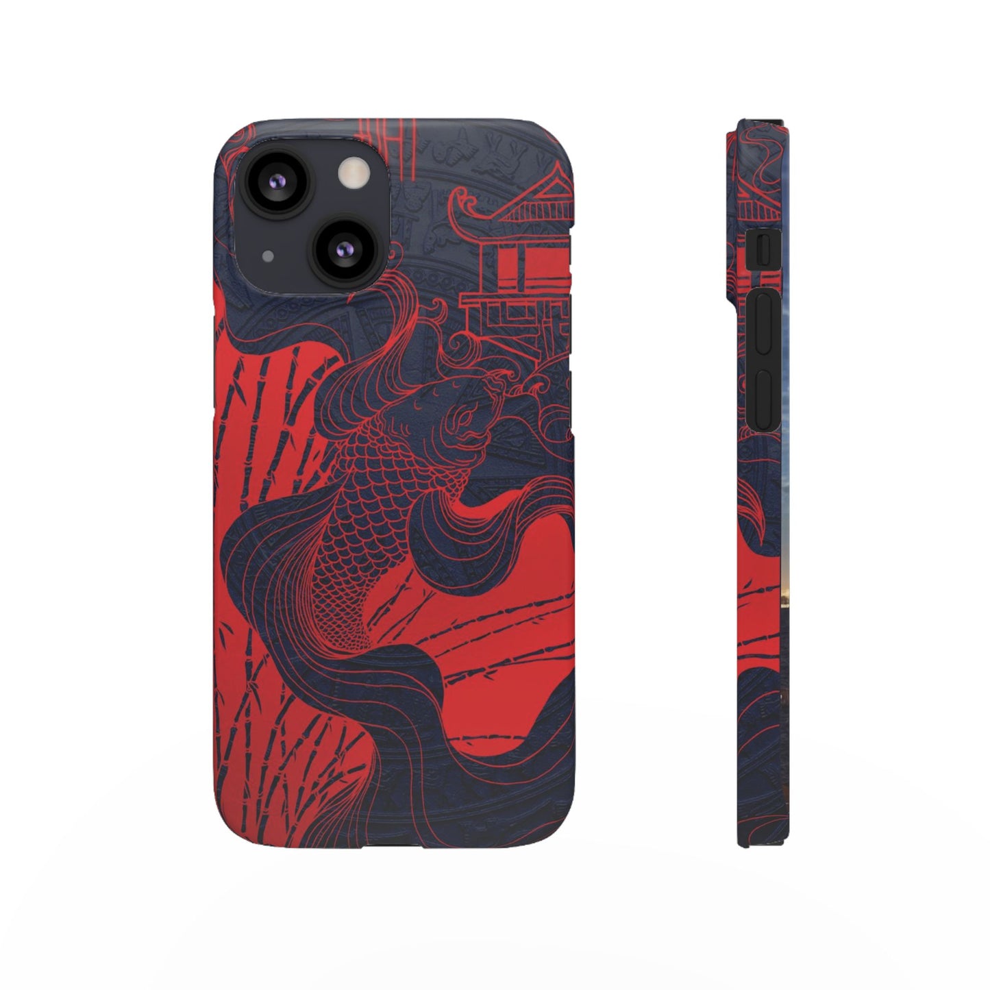 Crimson Koi Fish  – Luxury Phone Case