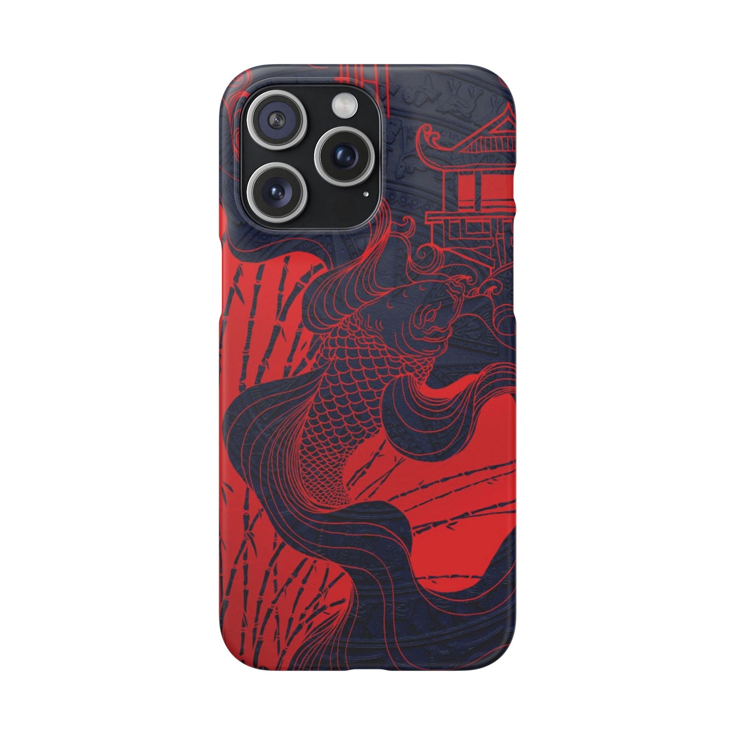 Crimson Koi Fish  – Luxury Phone Case
