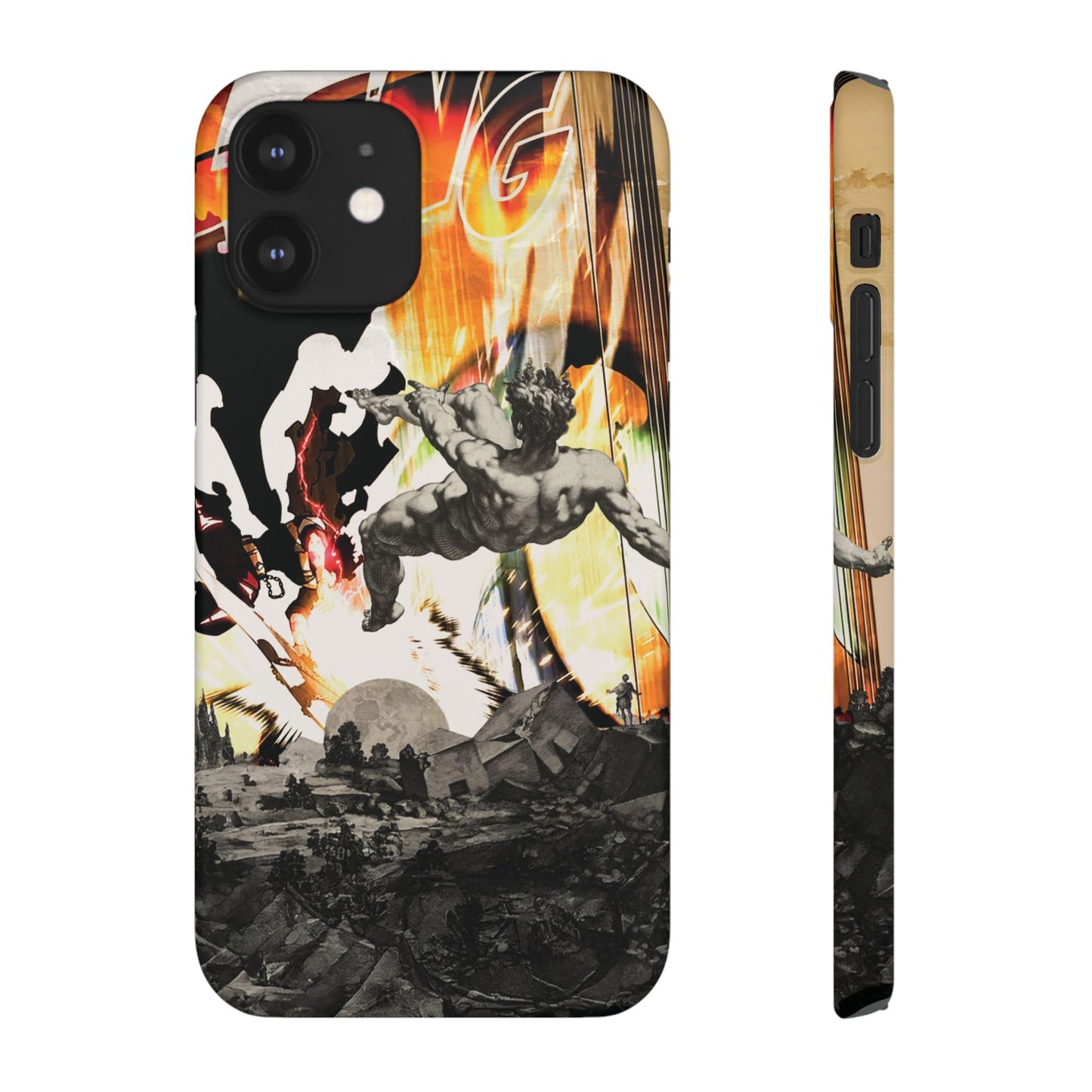 The CLANG of Ascension Mythic Hero Clash of Renaissance and Manga Design Phone Case