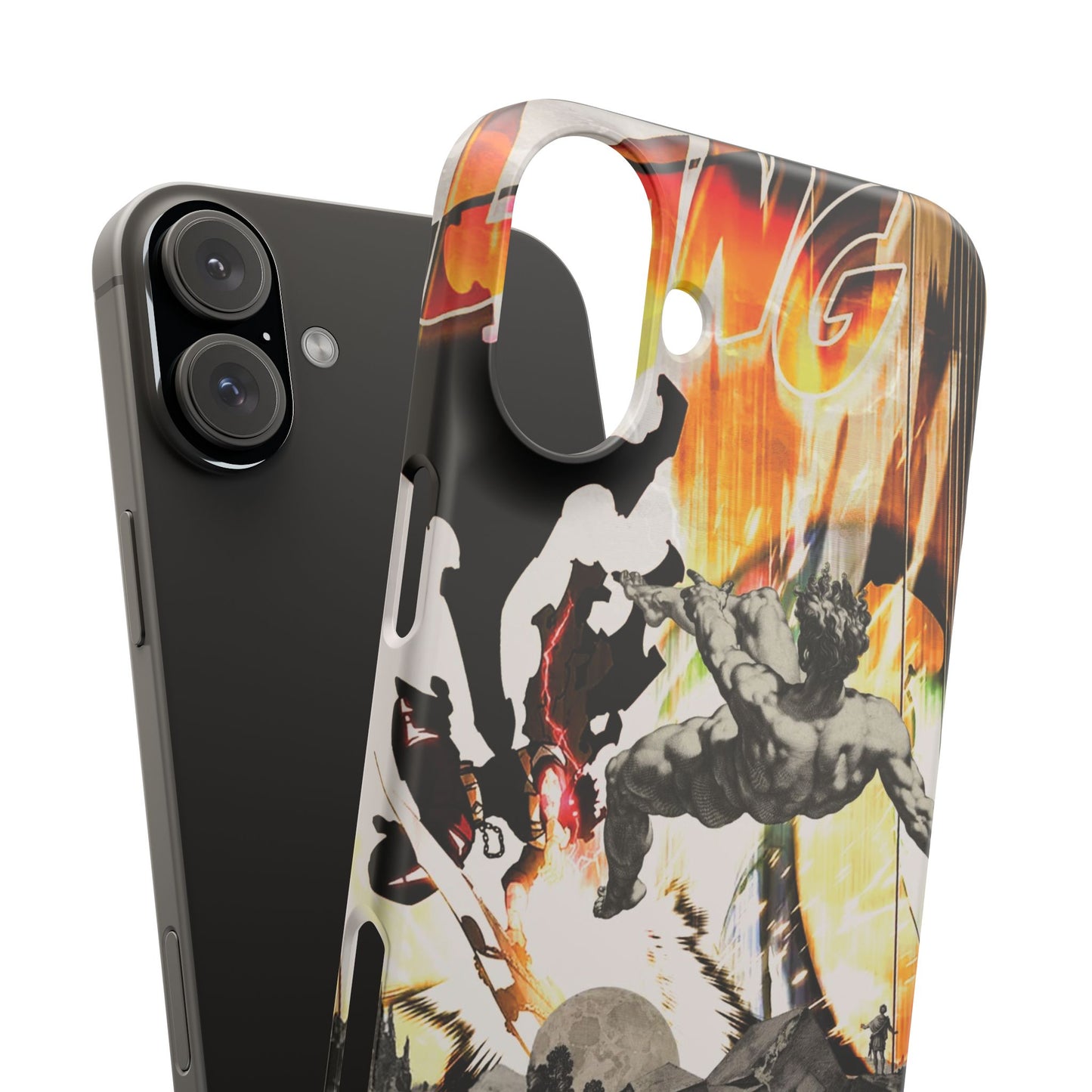 The CLANG of Ascension Mythic Hero Clash of Renaissance and Manga Design Phone Case