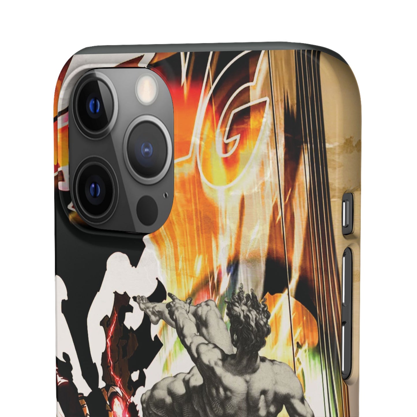 The CLANG of Ascension Mythic Hero Clash of Renaissance and Manga Design Phone Case