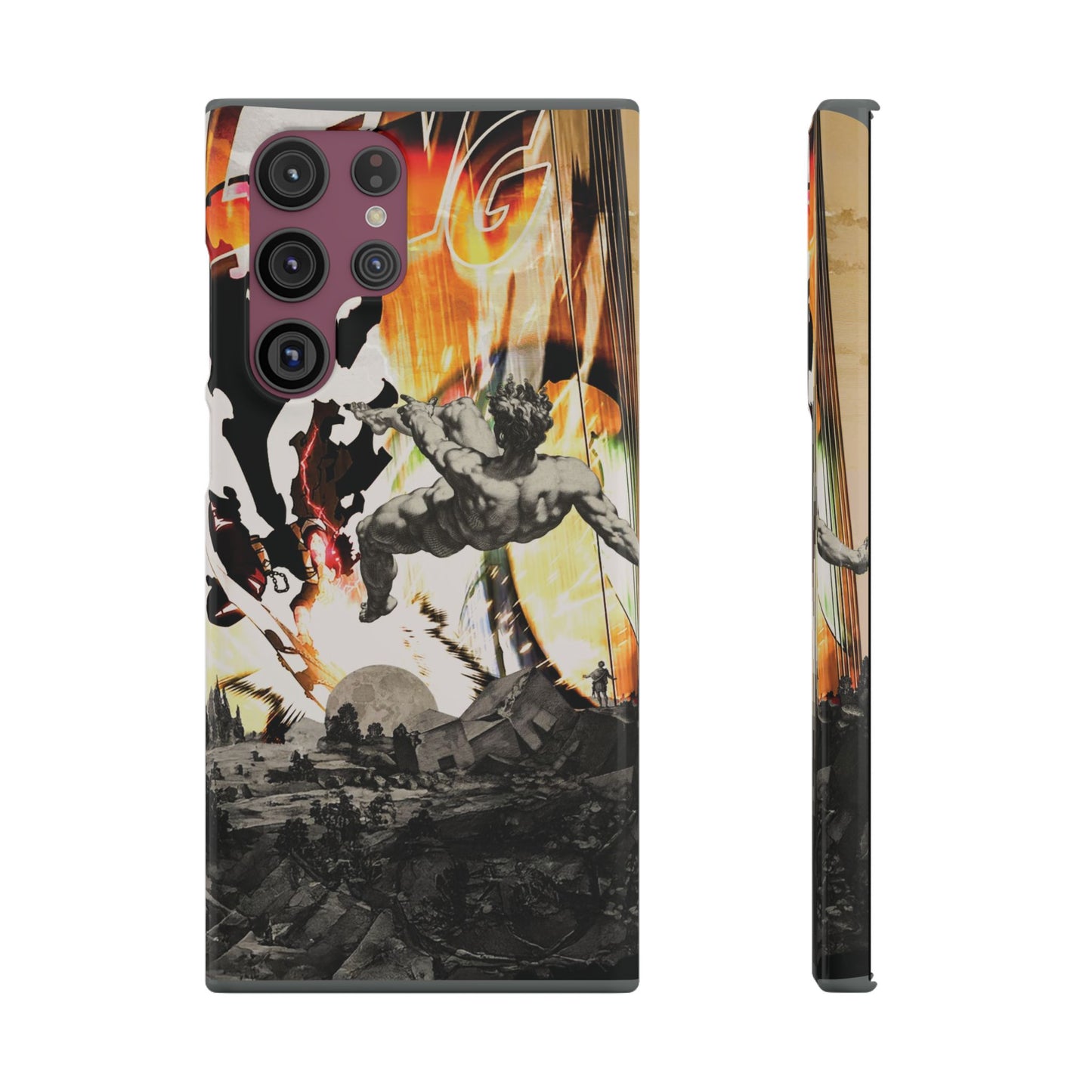 The CLANG of Ascension Mythic Hero Clash of Renaissance and Manga Design Phone Case