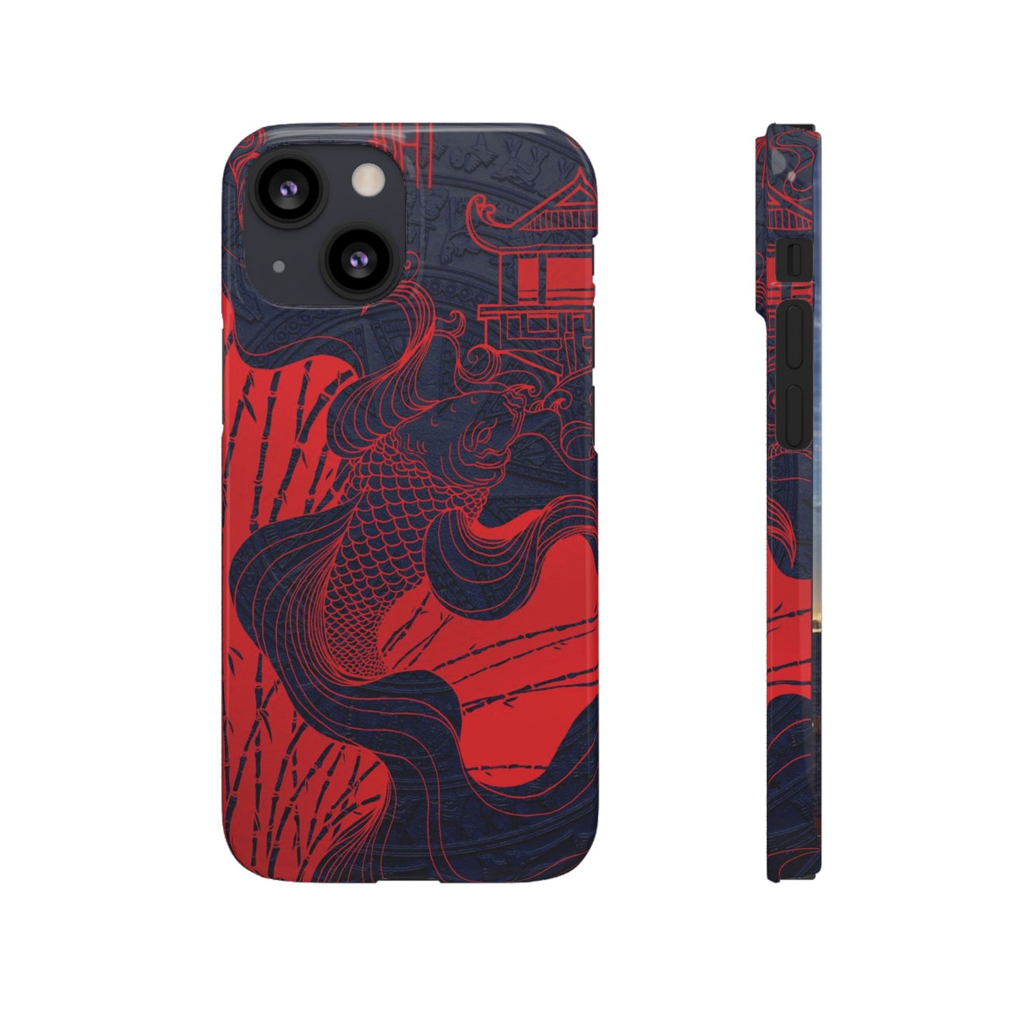 Crimson Koi Fish  – Luxury Phone Case