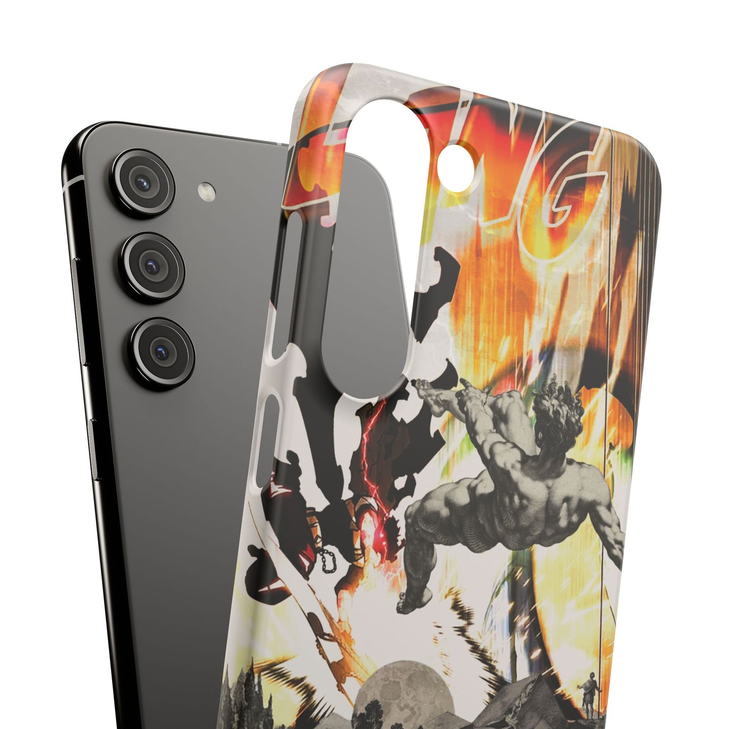 The CLANG of Ascension Mythic Hero Clash of Renaissance and Manga Design Phone Case