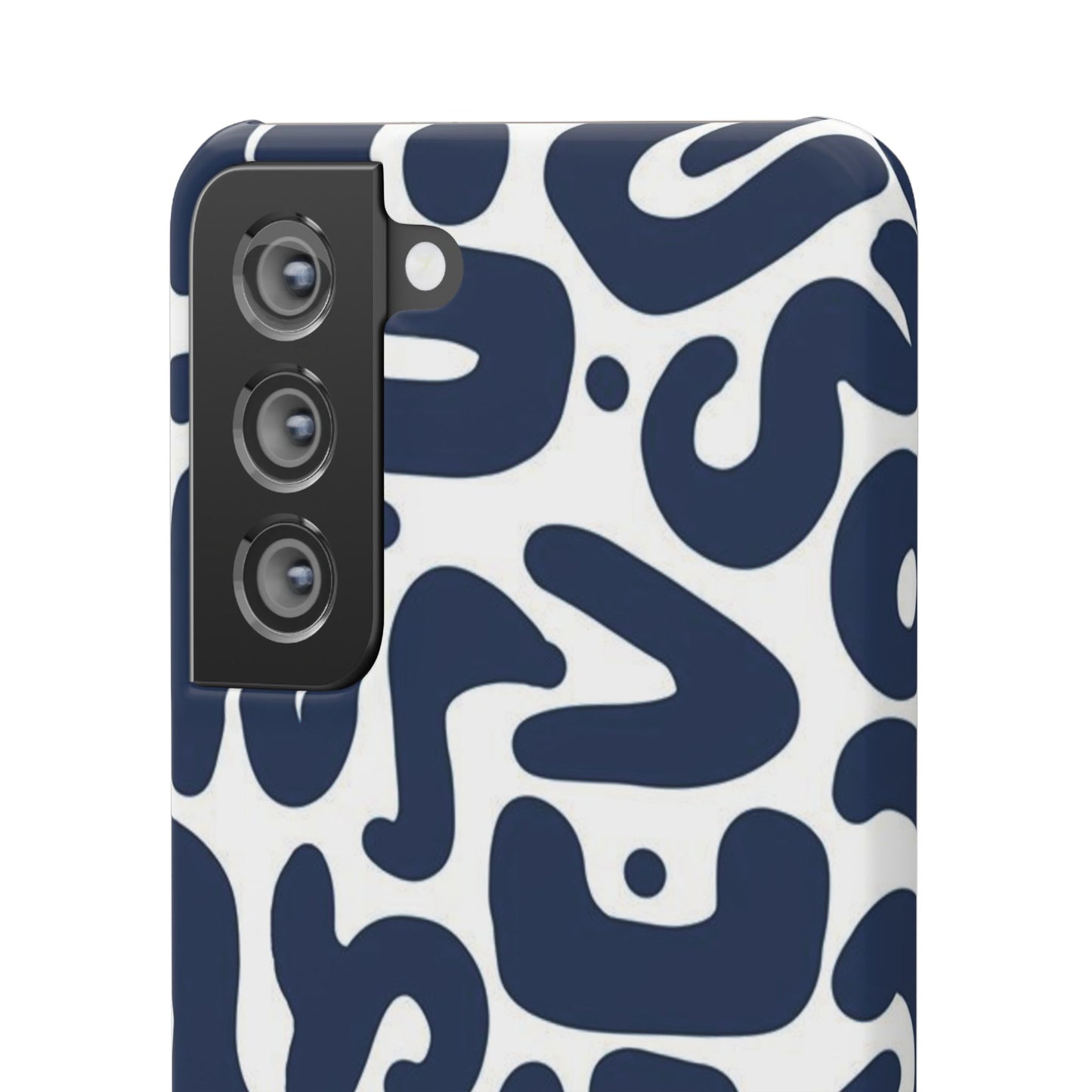 Modern Abstract Navy Blue Graphic Phone Case Sleek and Durable Protection