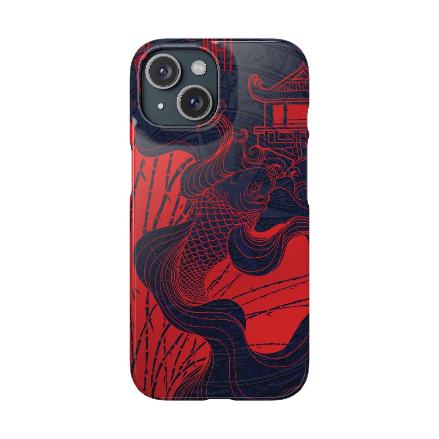 Crimson Koi Fish  – Luxury Phone Case