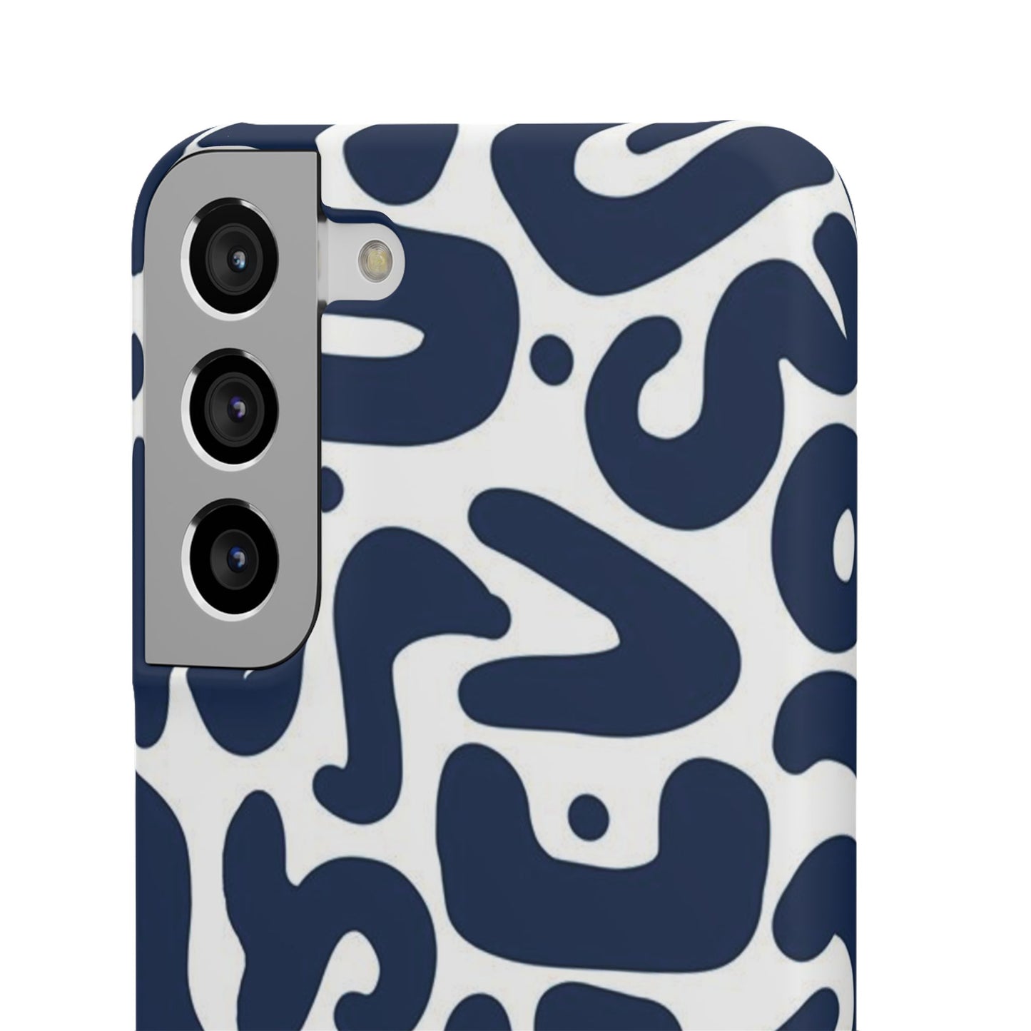 Modern Abstract Navy Blue Graphic Phone Case Sleek and Durable Protection