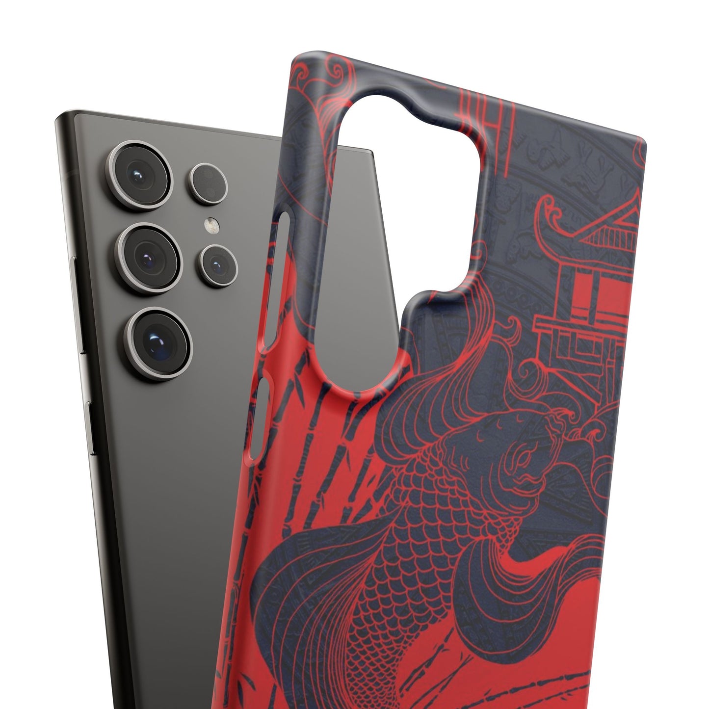 Crimson Koi Fish  – Luxury Phone Case