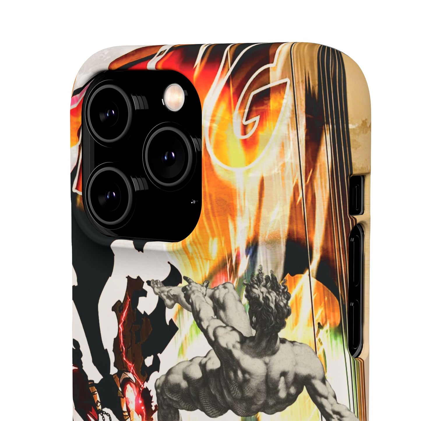 The CLANG of Ascension Mythic Hero Clash of Renaissance and Manga Design Phone Case