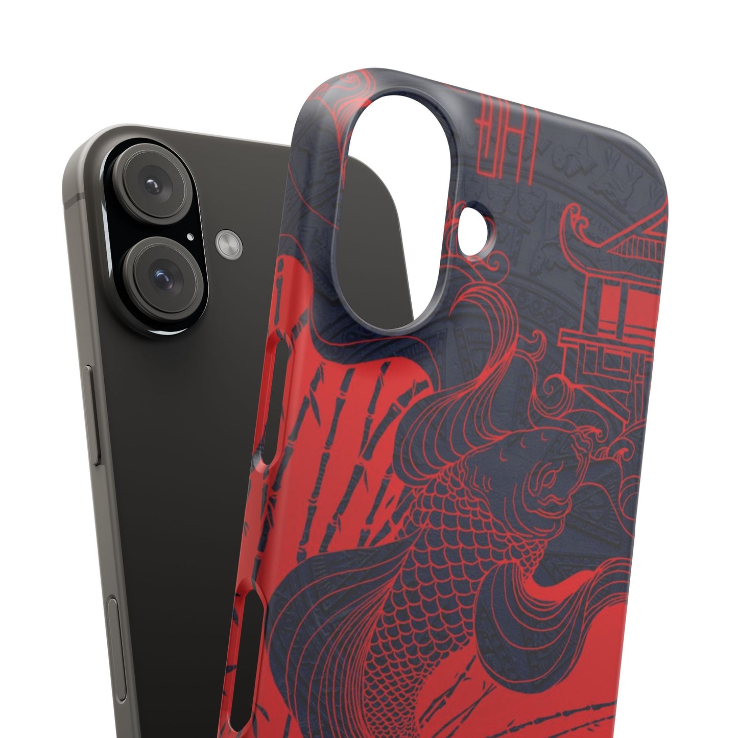 Crimson Koi Fish  – Luxury Phone Case
