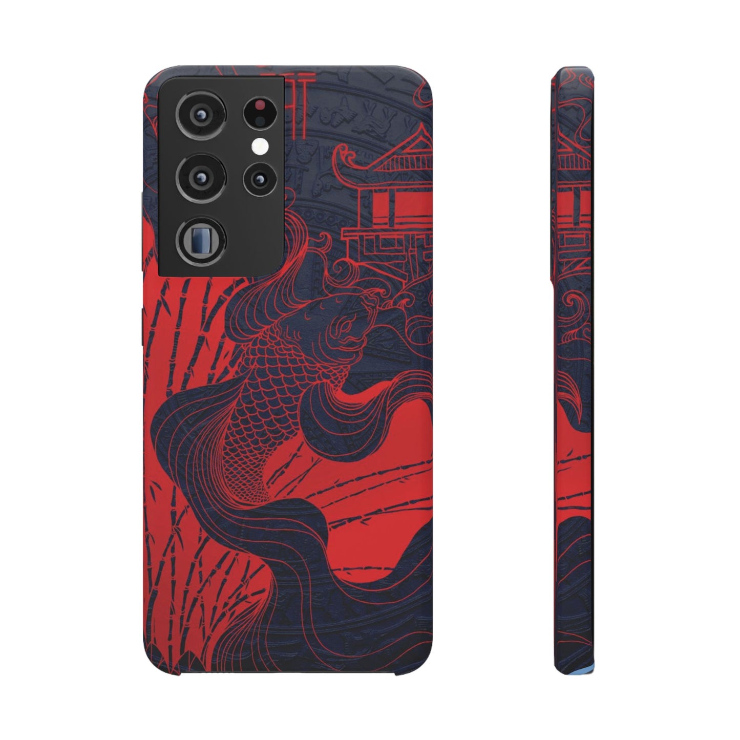 Crimson Koi Fish  – Luxury Phone Case
