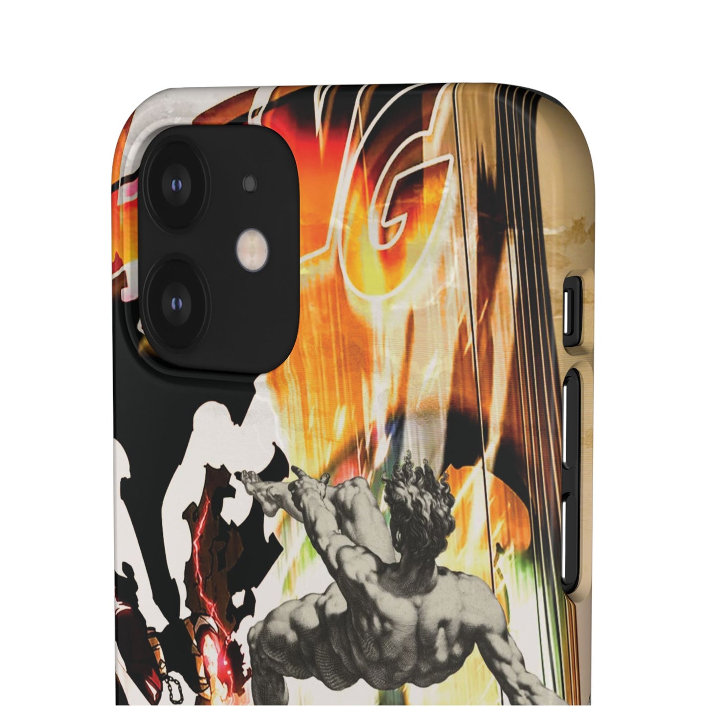 The CLANG of Ascension Mythic Hero Clash of Renaissance and Manga Design Phone Case
