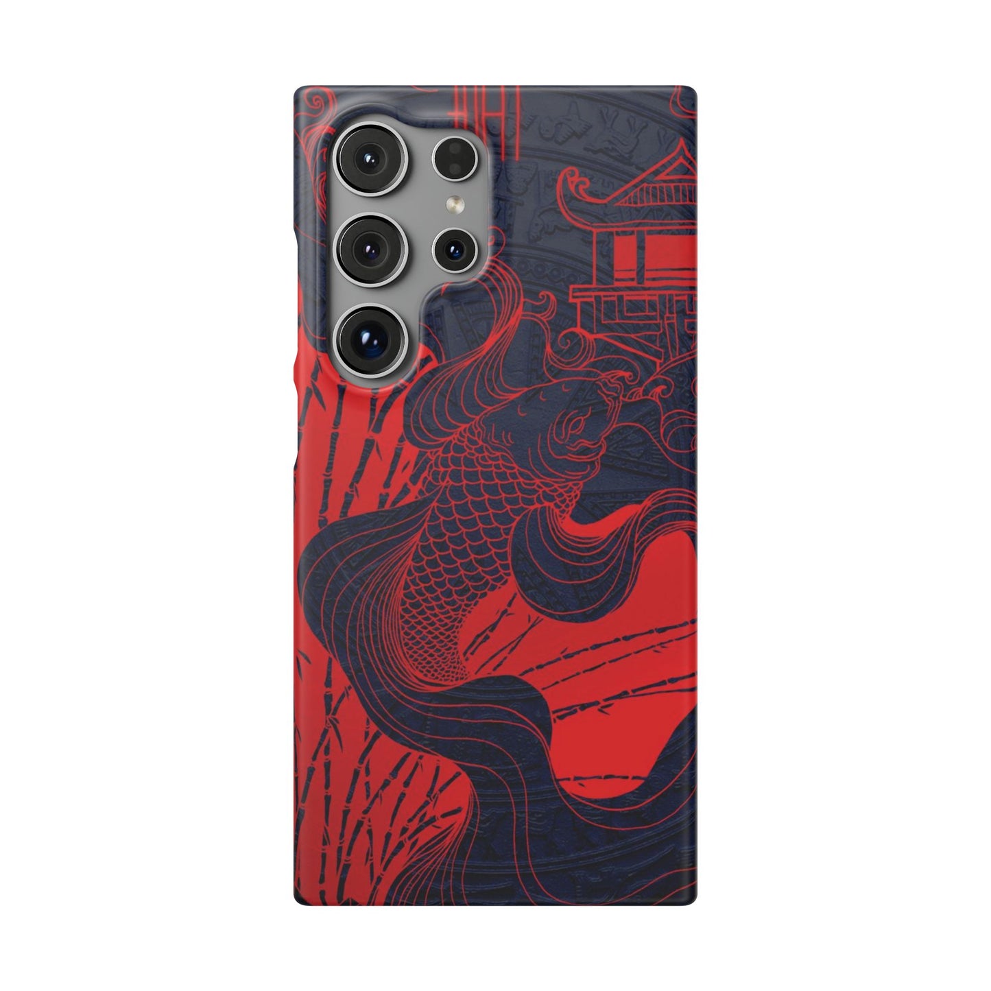 Crimson Koi Fish  – Luxury Phone Case