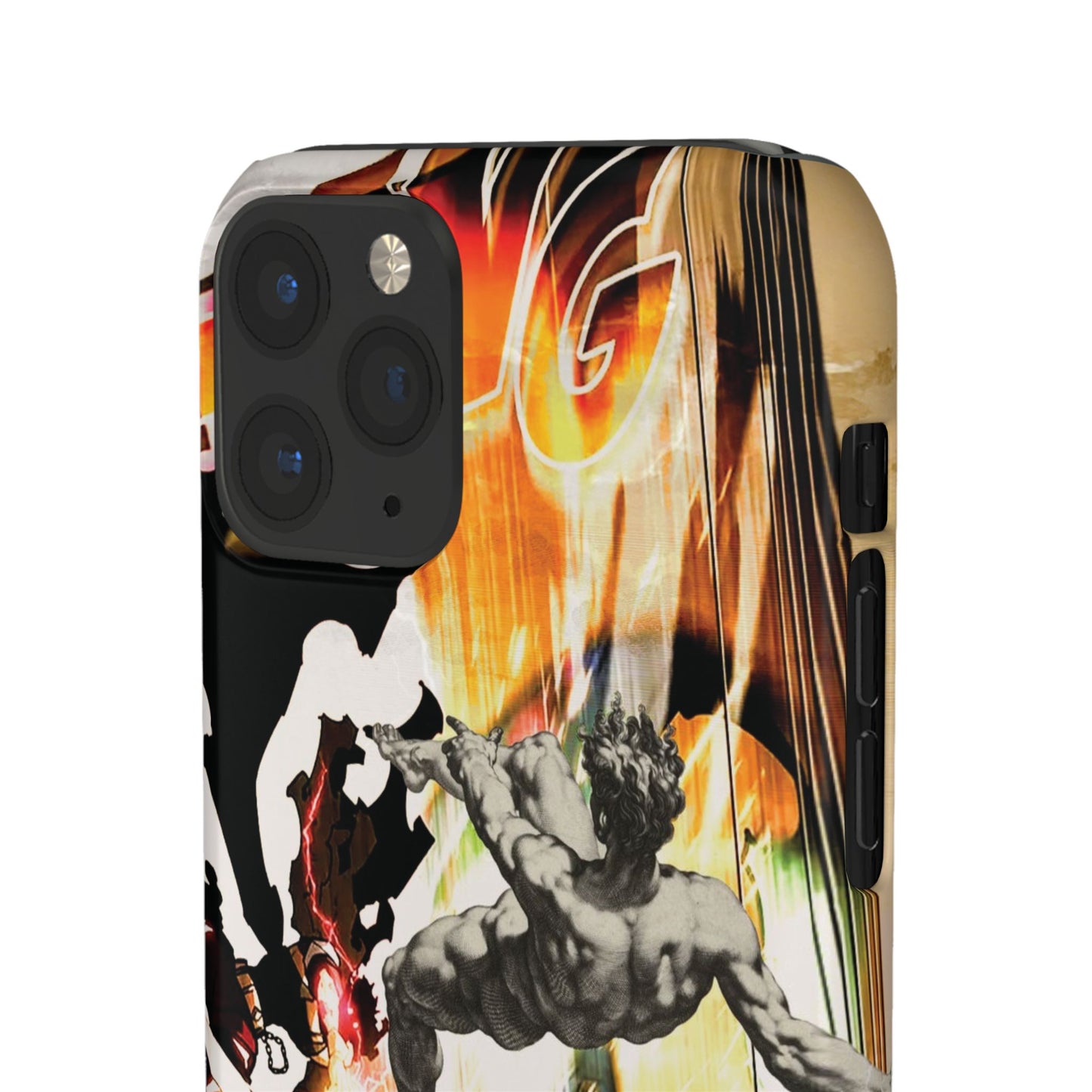 The CLANG of Ascension Mythic Hero Clash of Renaissance and Manga Design Phone Case