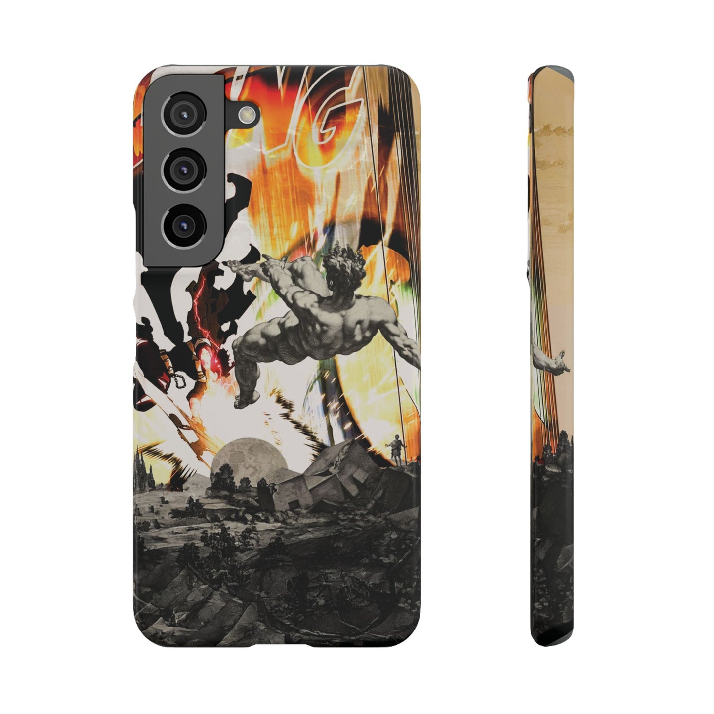 The CLANG of Ascension Mythic Hero Clash of Renaissance and Manga Design Phone Case