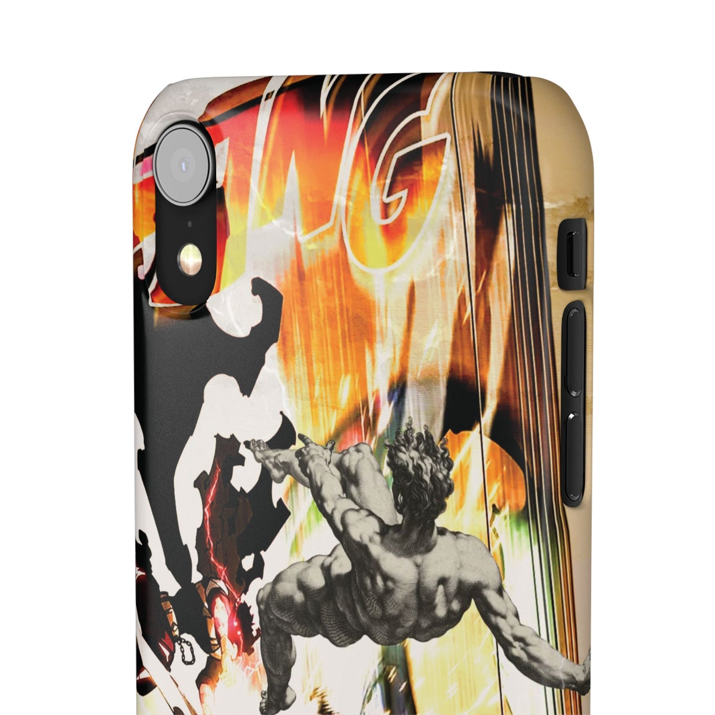 The CLANG of Ascension Mythic Hero Clash of Renaissance and Manga Design Phone Case