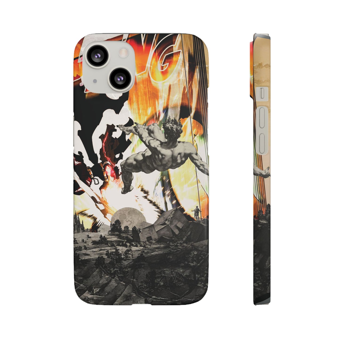 The CLANG of Ascension Mythic Hero Clash of Renaissance and Manga Design Phone Case