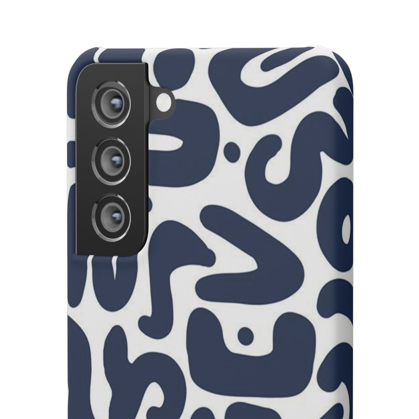 Modern Abstract Navy Blue Graphic Phone Case Sleek and Durable Protection