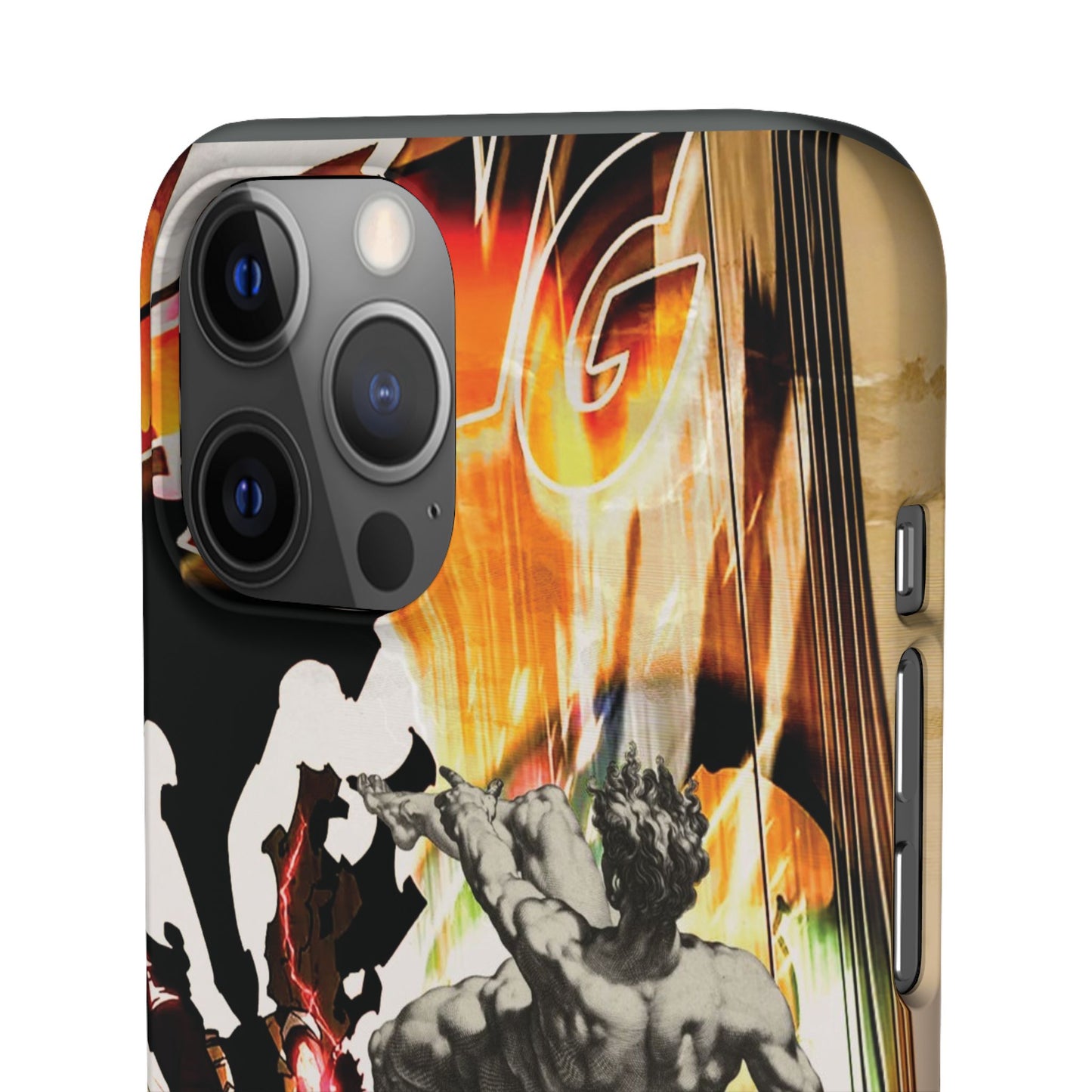The CLANG of Ascension Mythic Hero Clash of Renaissance and Manga Design Phone Case