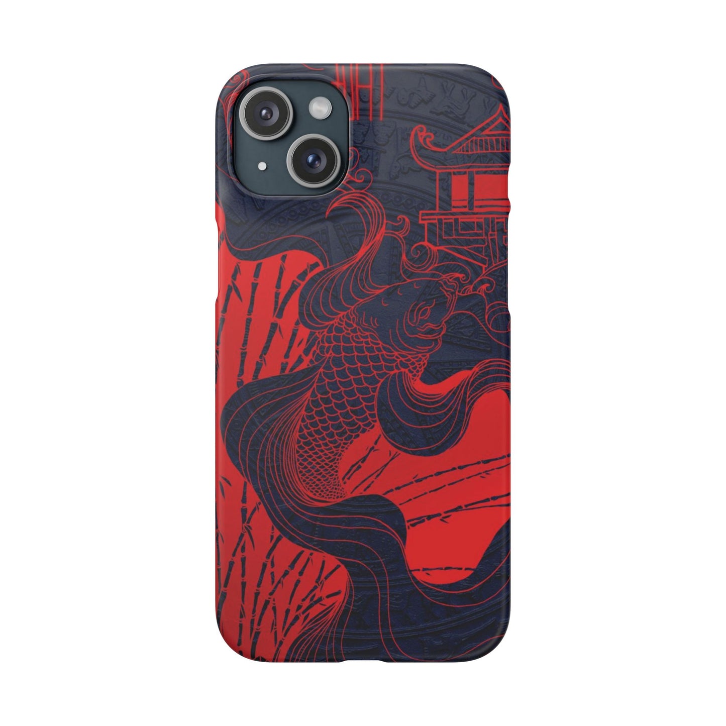 Crimson Koi Fish  – Luxury Phone Case