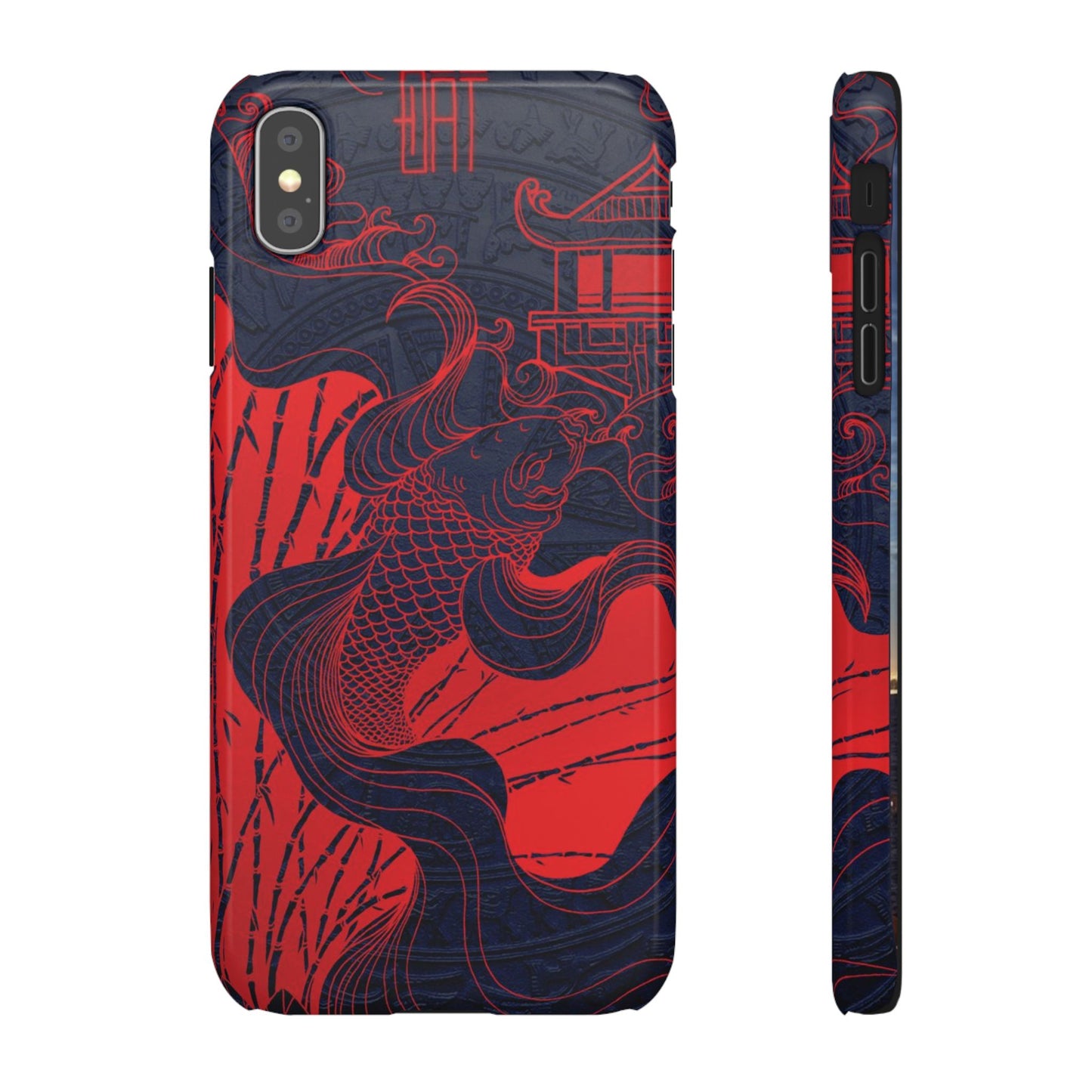 Crimson Koi Fish  – Luxury Phone Case