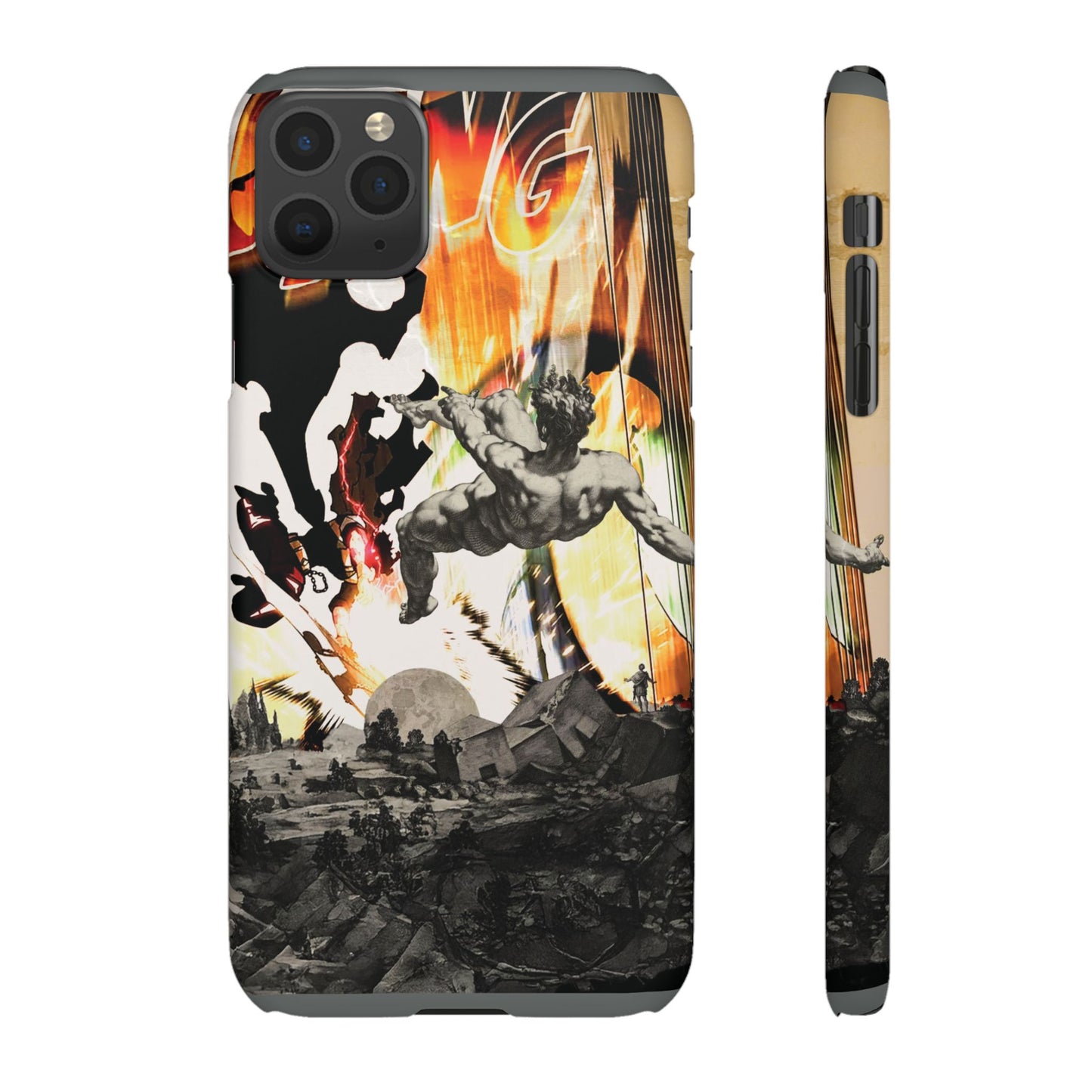 The CLANG of Ascension Mythic Hero Clash of Renaissance and Manga Design Phone Case