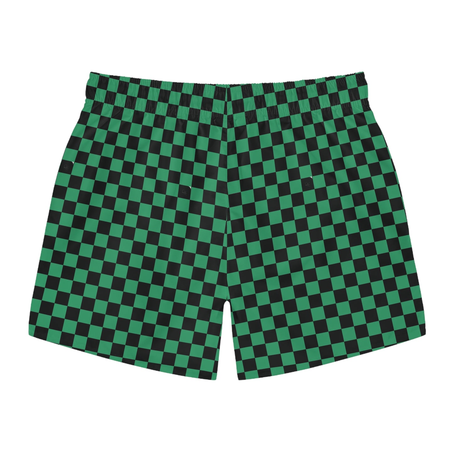 Tanjiro Kamado Green and Black Pattern Swim Shorts