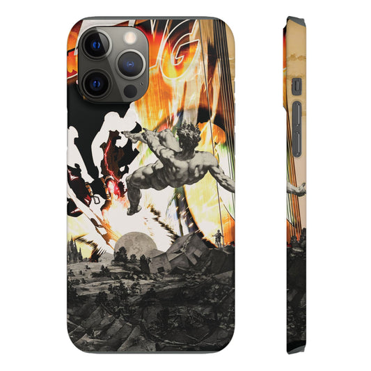 The CLANG of Ascension Mythic Hero Clash of Renaissance and Manga Design Phone Case