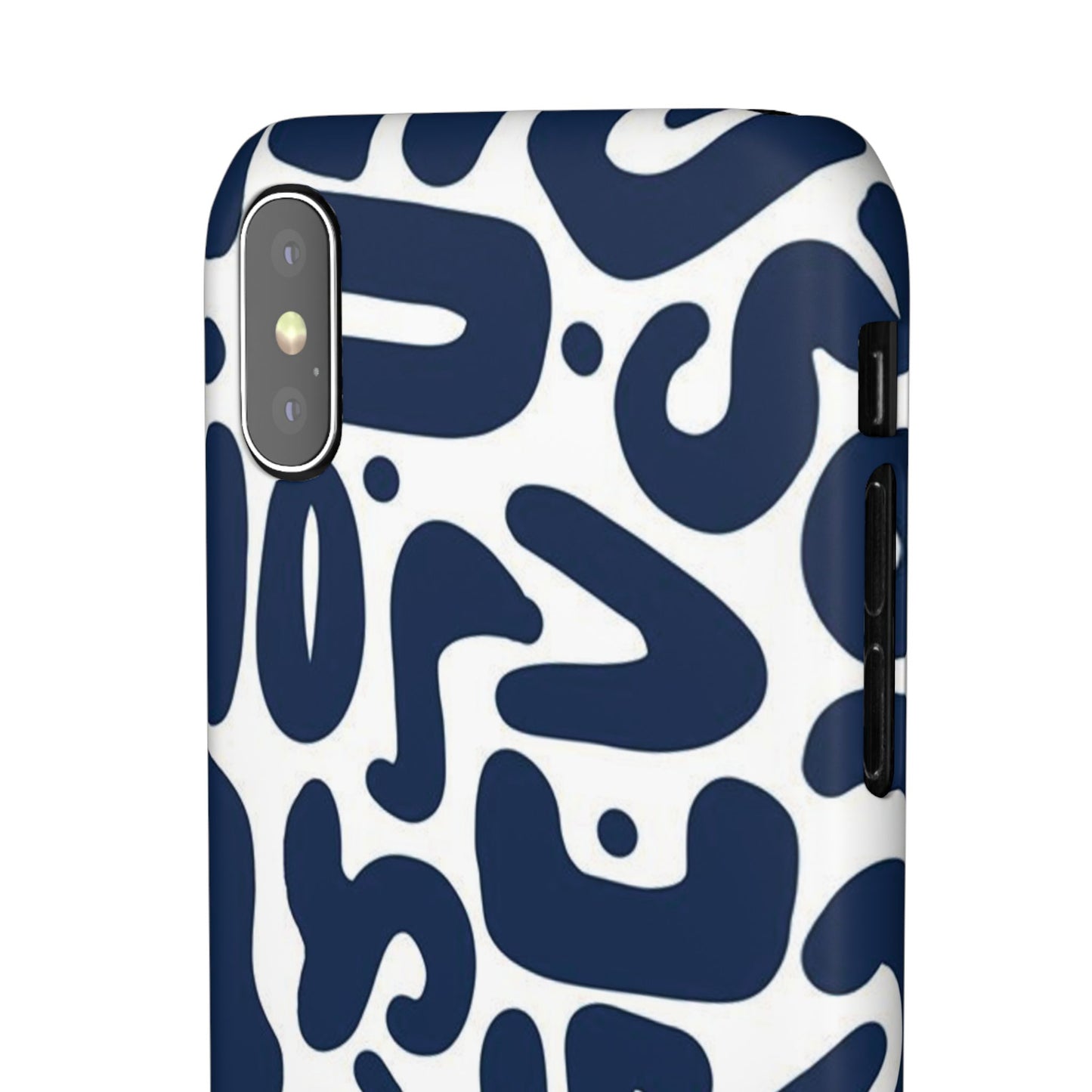 Modern Abstract Navy Blue Graphic Phone Case Sleek and Durable Protection