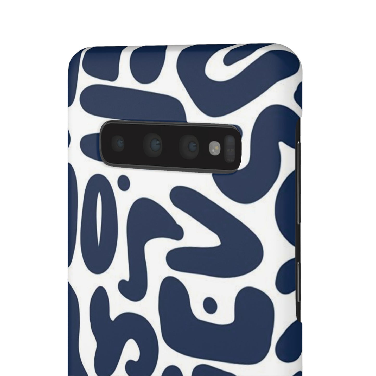 Modern Abstract Navy Blue Graphic Phone Case Sleek and Durable Protection