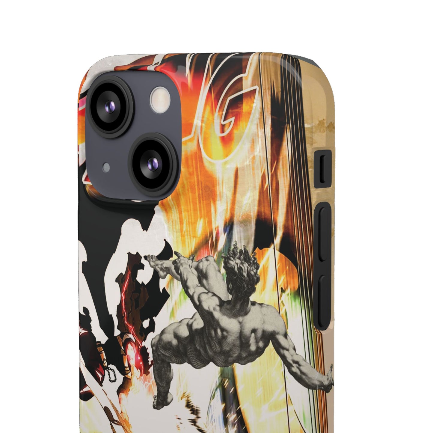 The CLANG of Ascension Mythic Hero Clash of Renaissance and Manga Design Phone Case