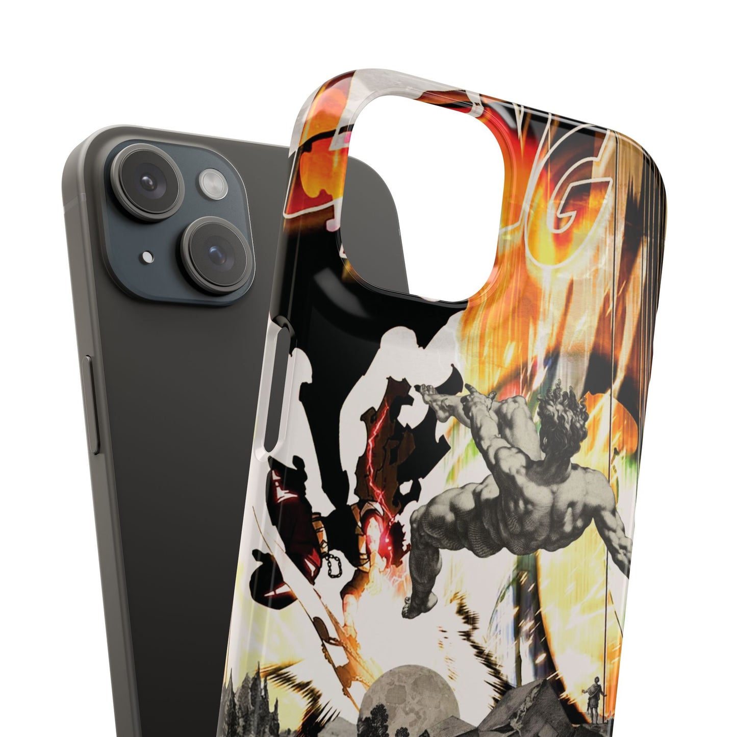 The CLANG of Ascension Mythic Hero Clash of Renaissance and Manga Design Phone Case