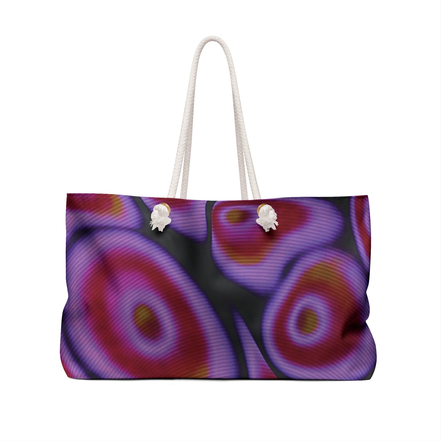 Summer Dark Cosmic Pattern Tote Weekender Bag