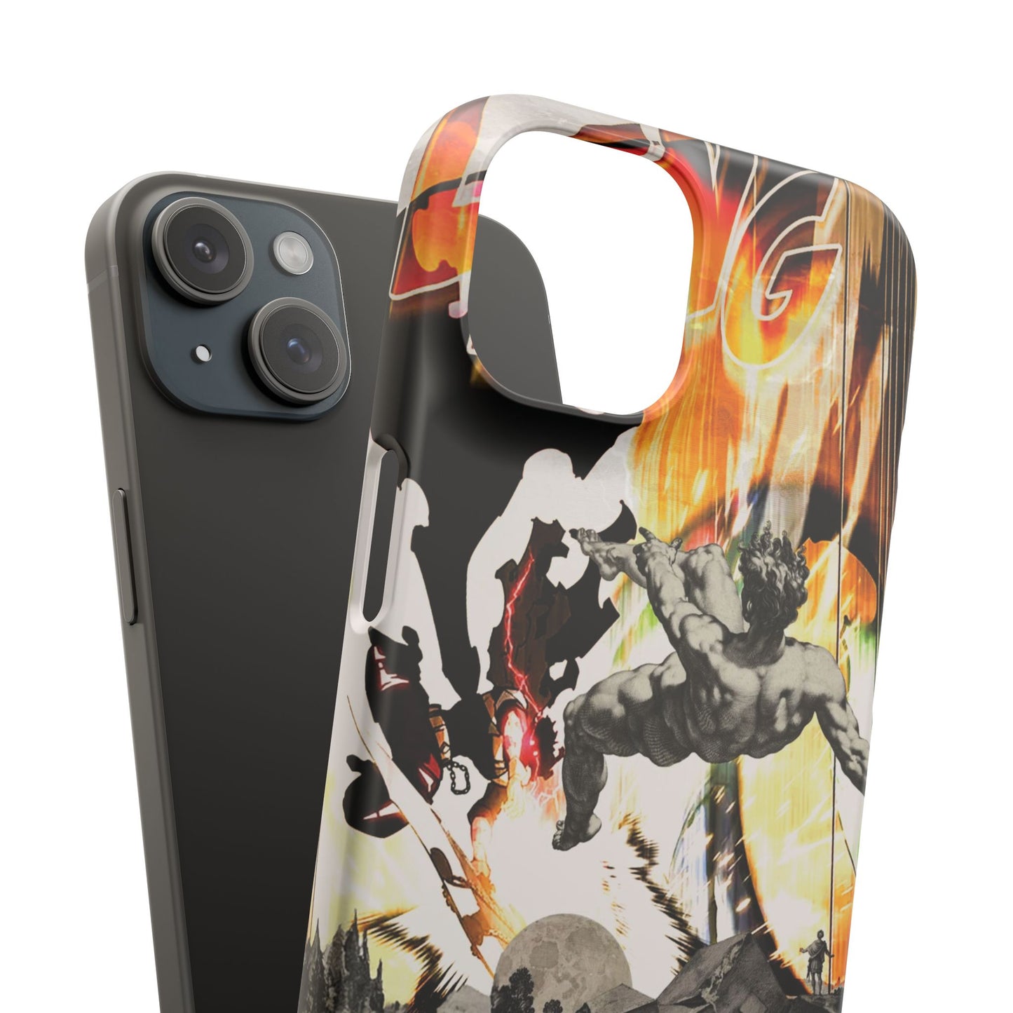 The CLANG of Ascension Mythic Hero Clash of Renaissance and Manga Design Phone Case