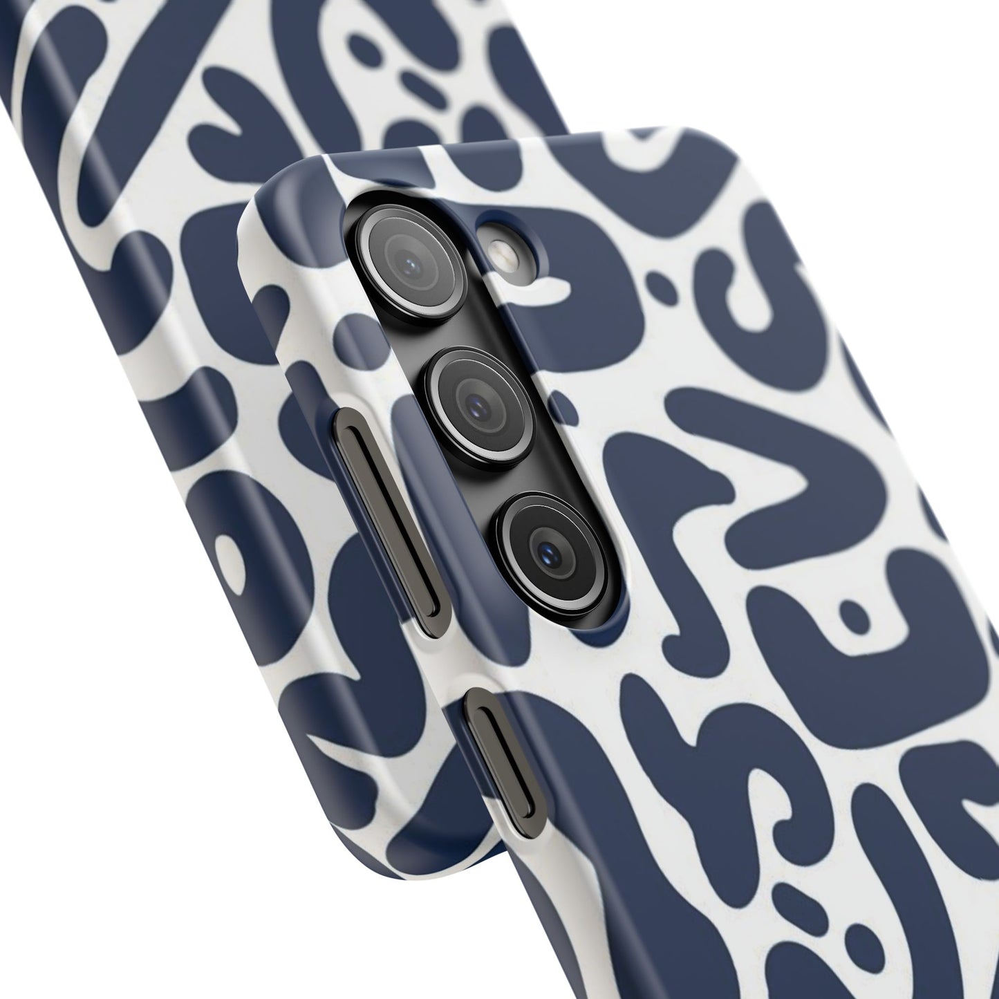 Modern Abstract Navy Blue Graphic Phone Case Sleek and Durable Protection