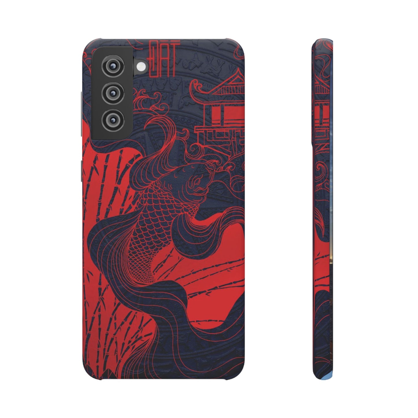Crimson Koi Fish  – Luxury Phone Case