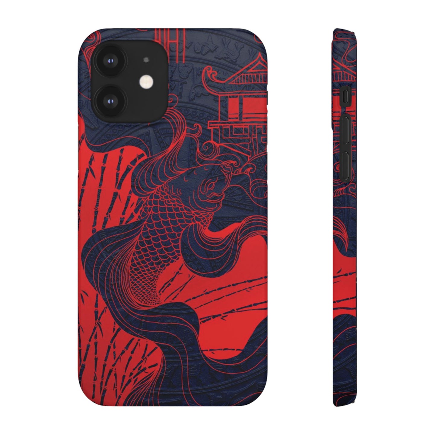 Crimson Koi Fish  – Luxury Phone Case