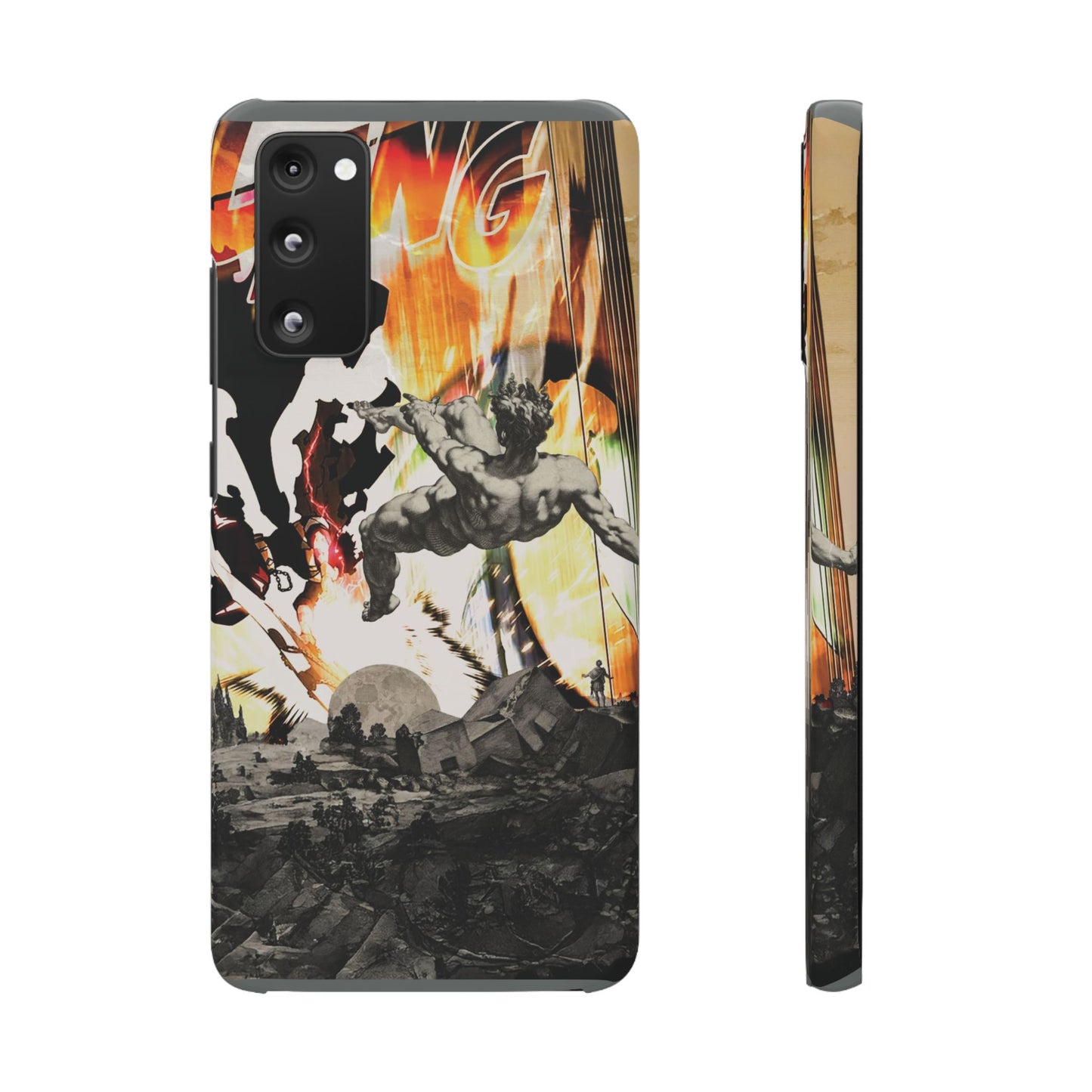 The CLANG of Ascension Mythic Hero Clash of Renaissance and Manga Design Phone Case