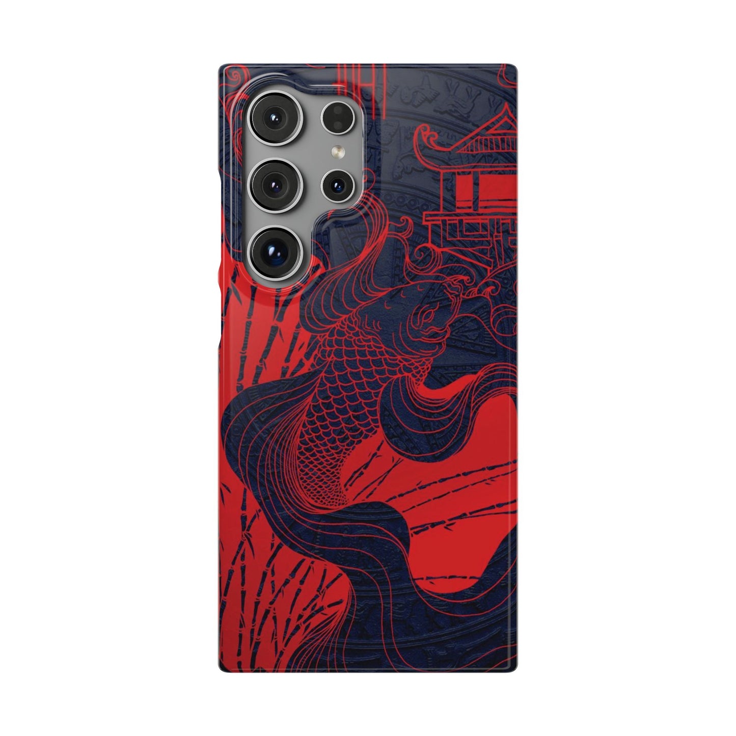 Crimson Koi Fish  – Luxury Phone Case