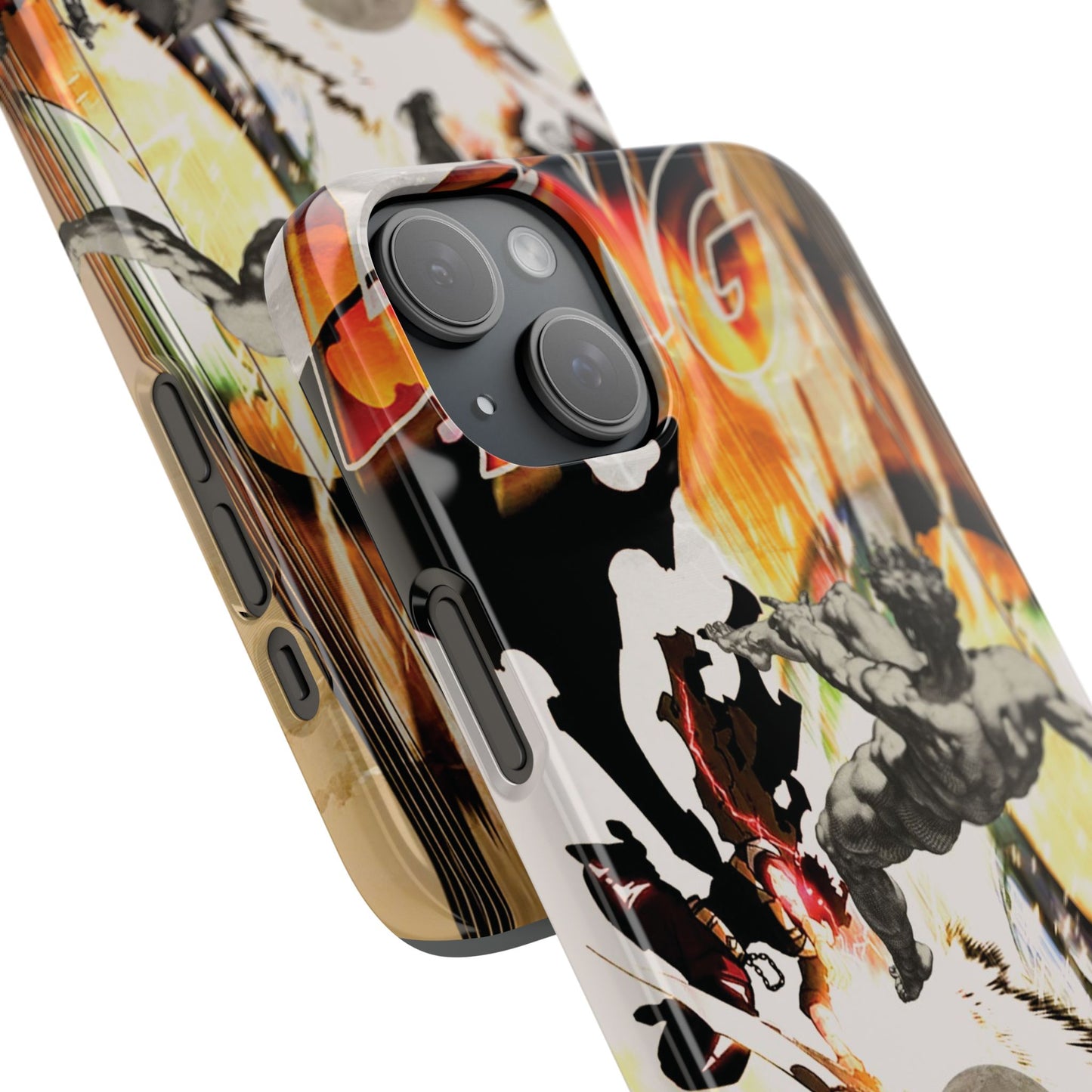 The CLANG of Ascension Mythic Hero Clash of Renaissance and Manga Design Phone Case