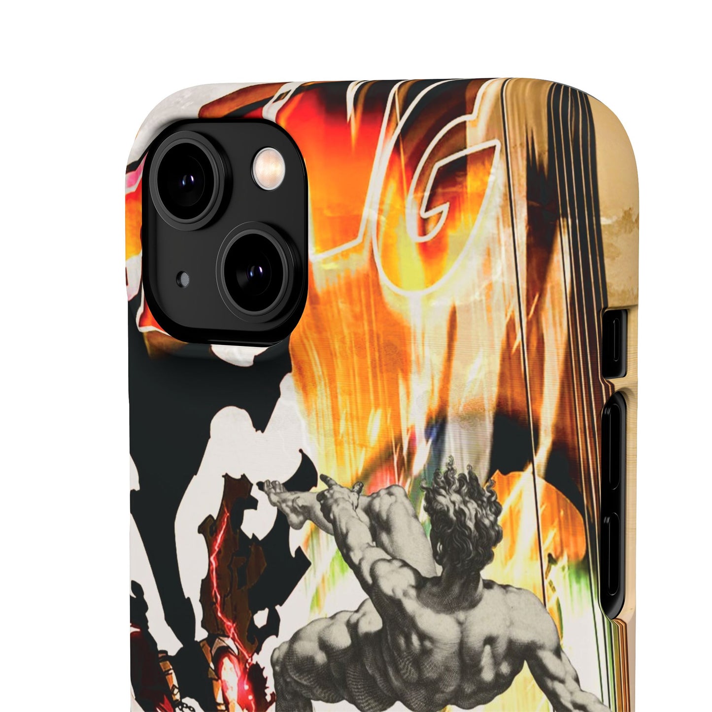 The CLANG of Ascension Mythic Hero Clash of Renaissance and Manga Design Phone Case