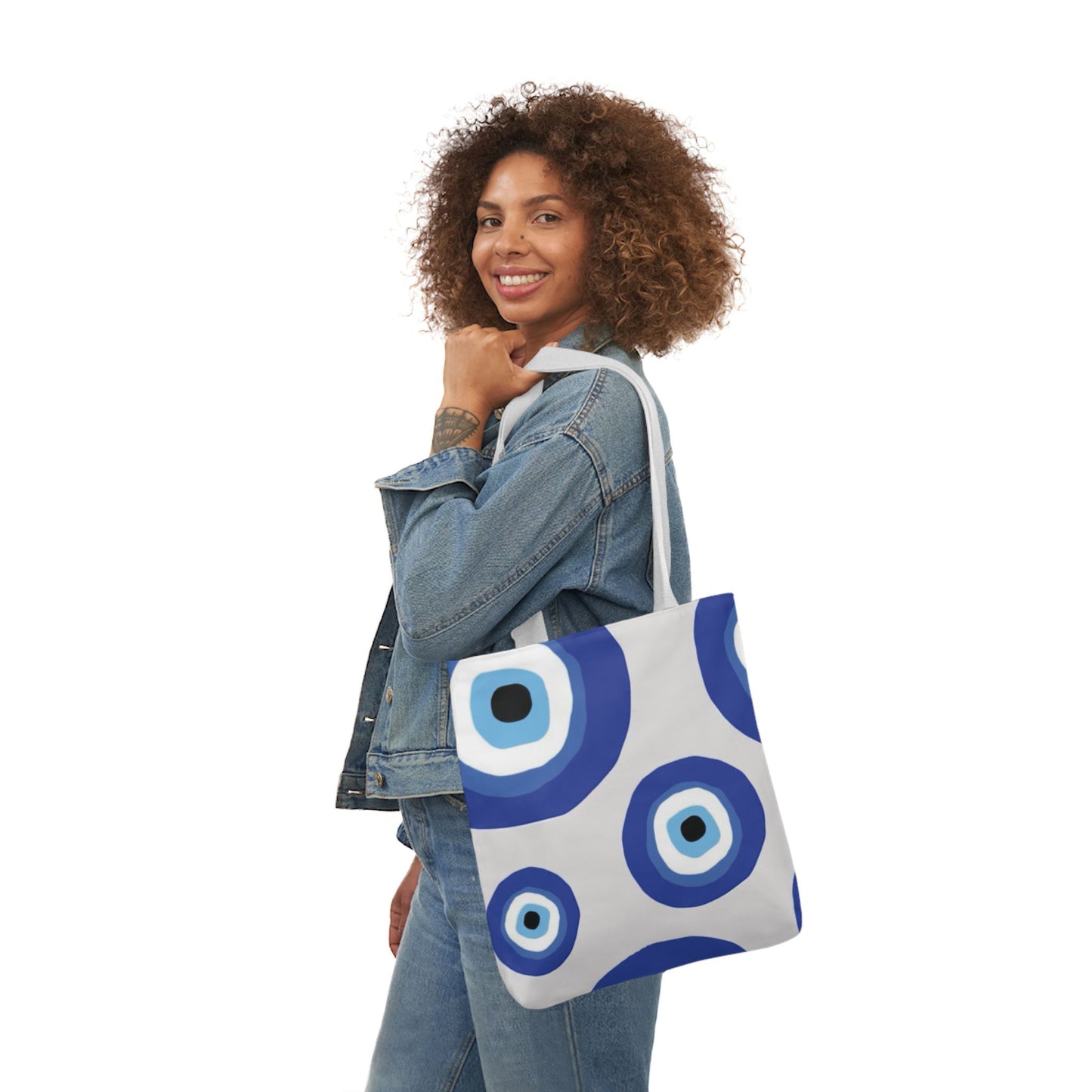 Evil Eye Canvas Tote Bag