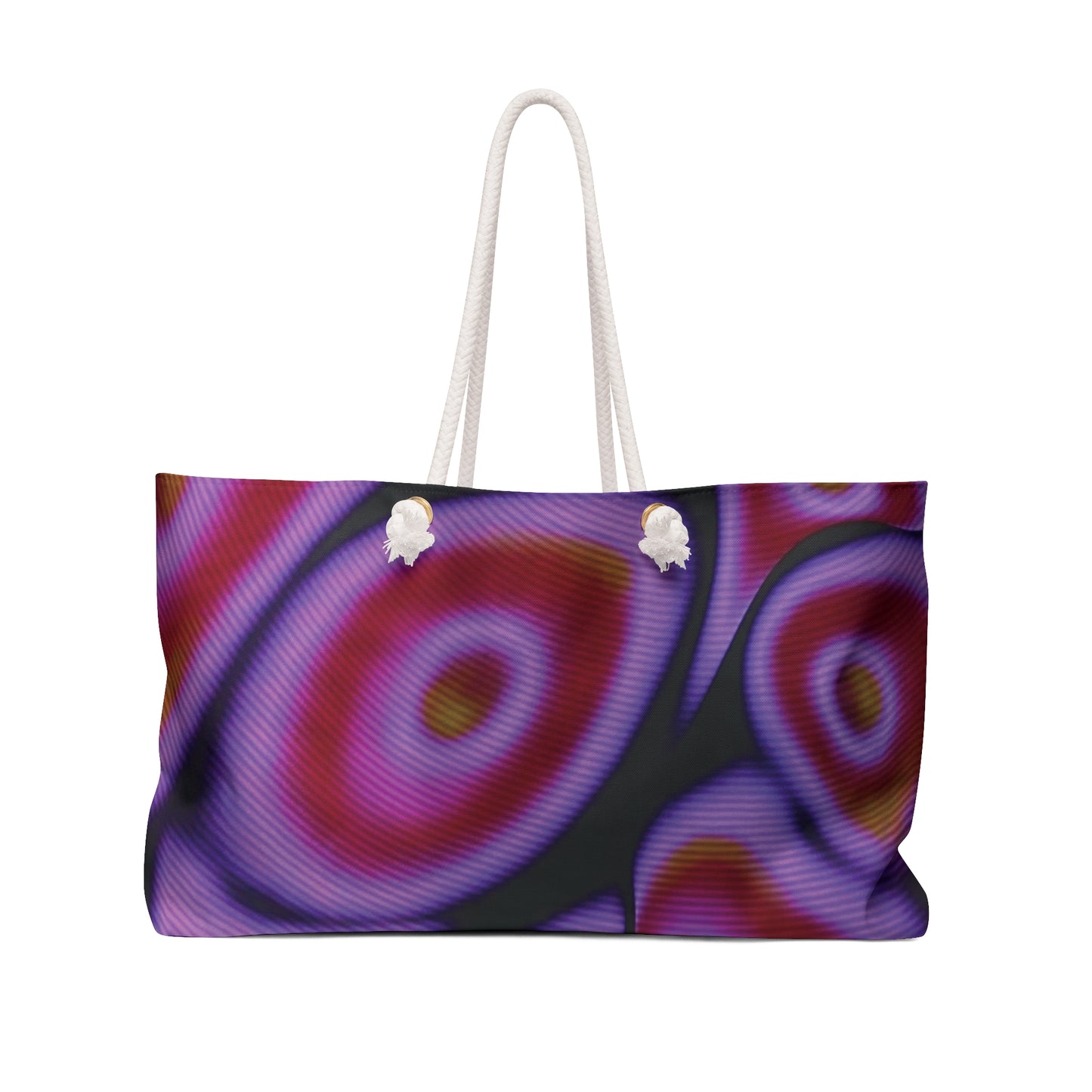 Summer Dark Cosmic Pattern Tote Weekender Bag